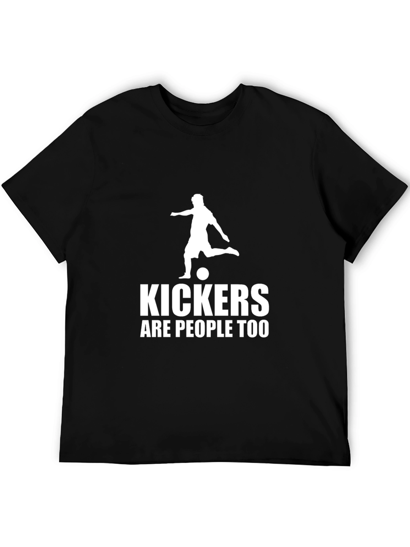 Kickers Are People Too Graphic T-Shirt - Black