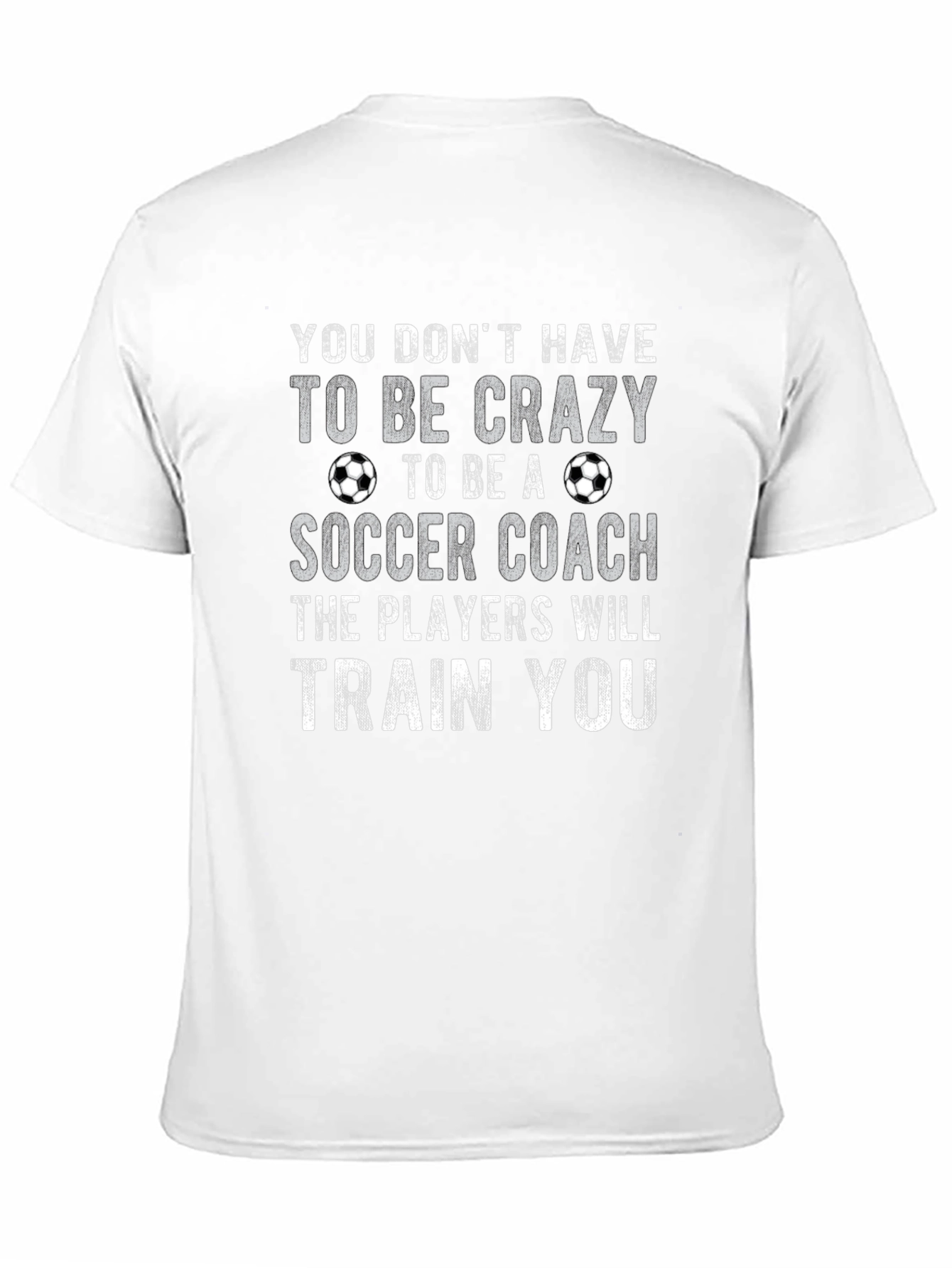 Funny Soccer Coach T-Shirt - Crazy? Train You!