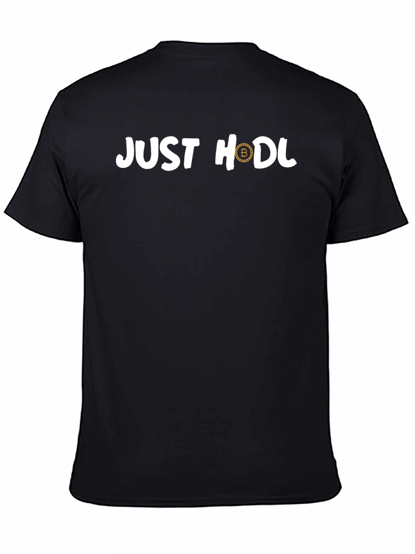Just HODL Bitcoin Crypto T-Shirt - Classic Black Tee
