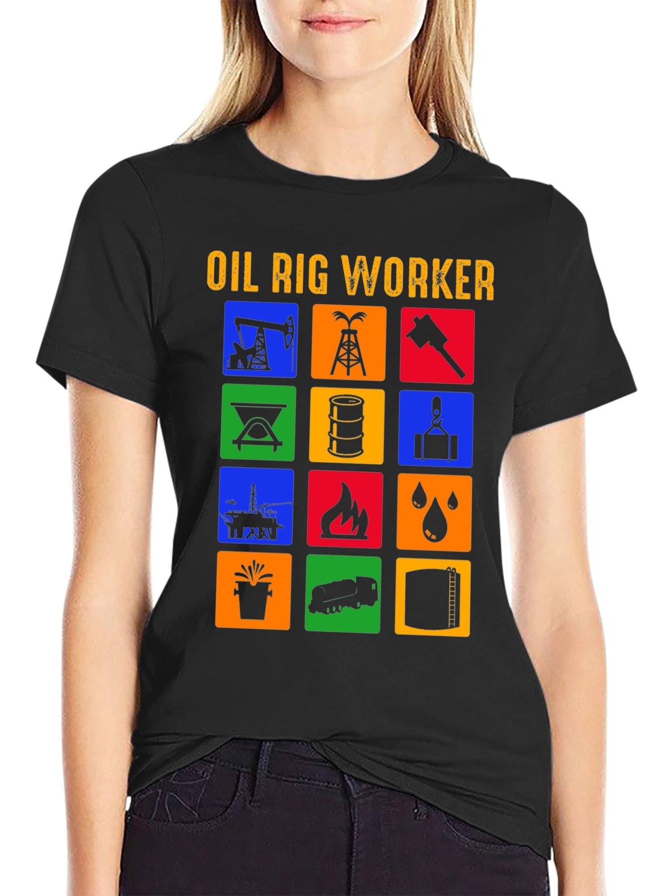 Oil Rig Worker Graphic Tee