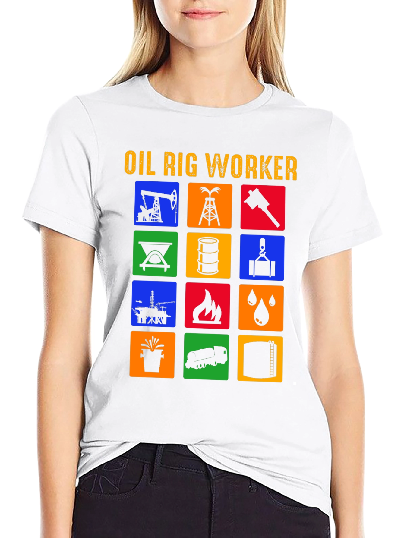 Oil Rig Worker Graphic Tee