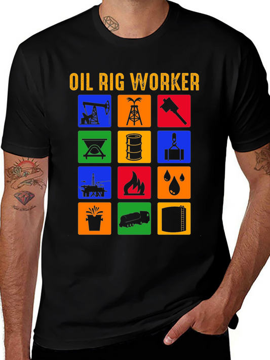 Oil Rig Worker Graphic Tee