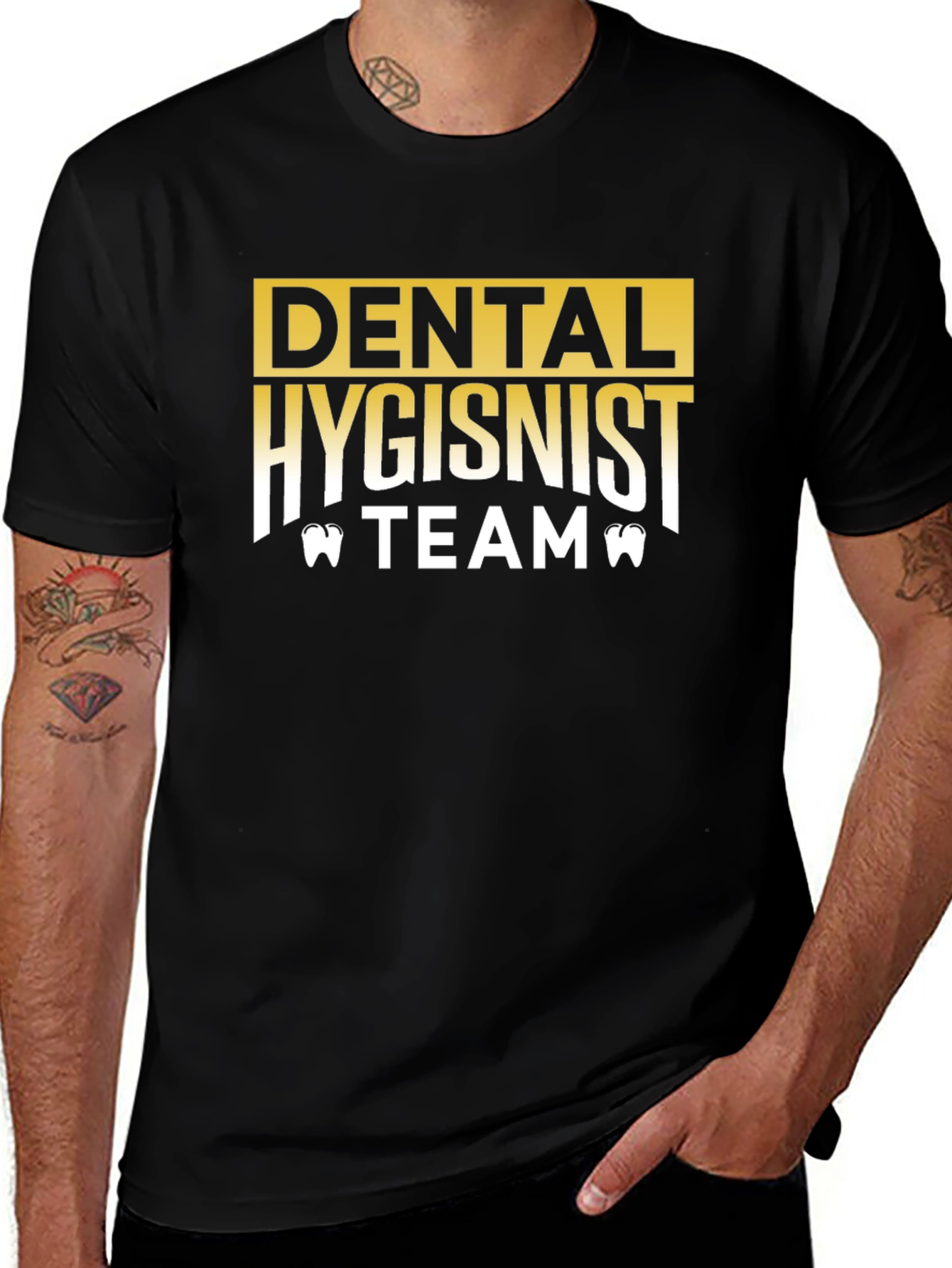 Dental Hygienist Team T-Shirt - Black