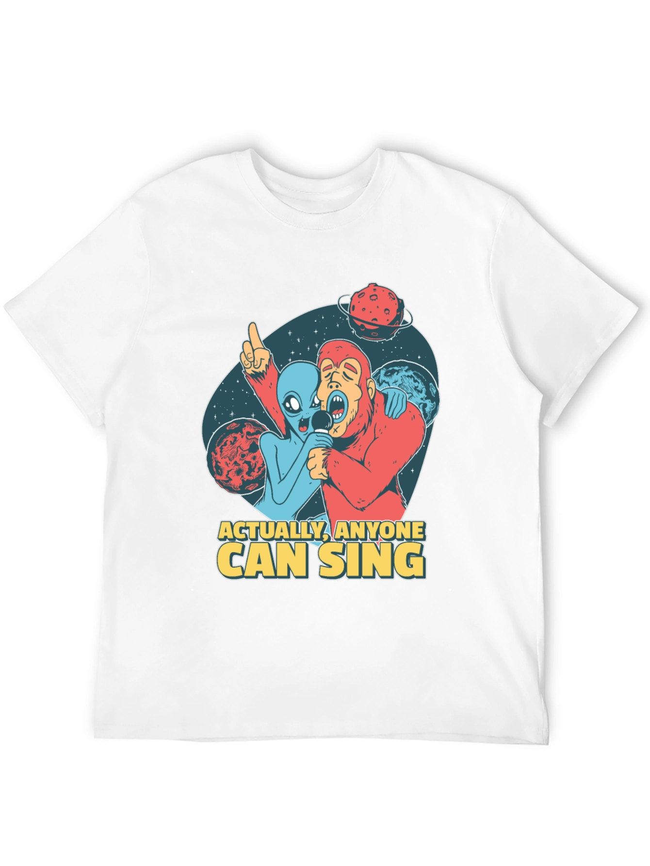 Singing Alien & Ape Graphic Tee