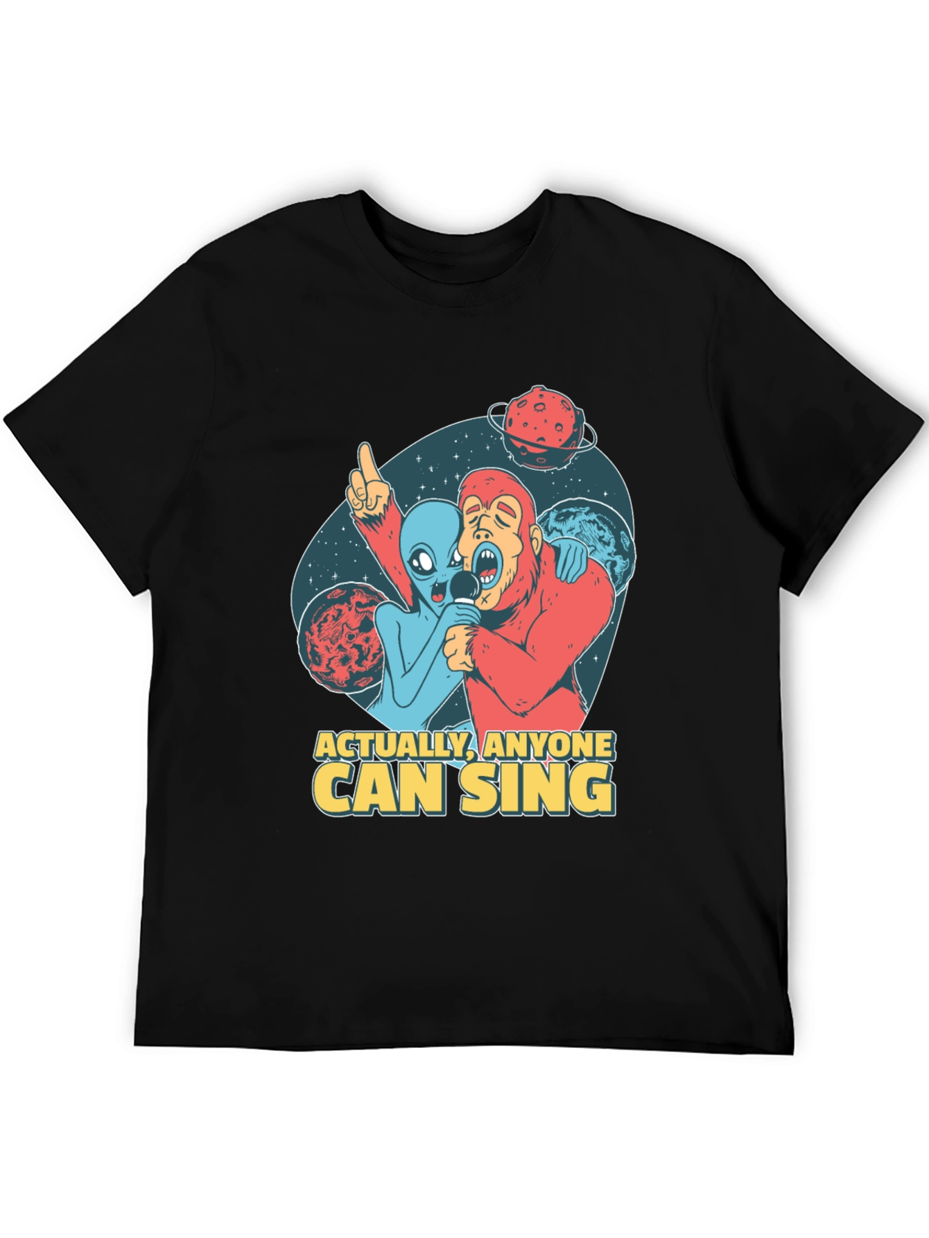 Singing Alien & Ape Graphic Tee