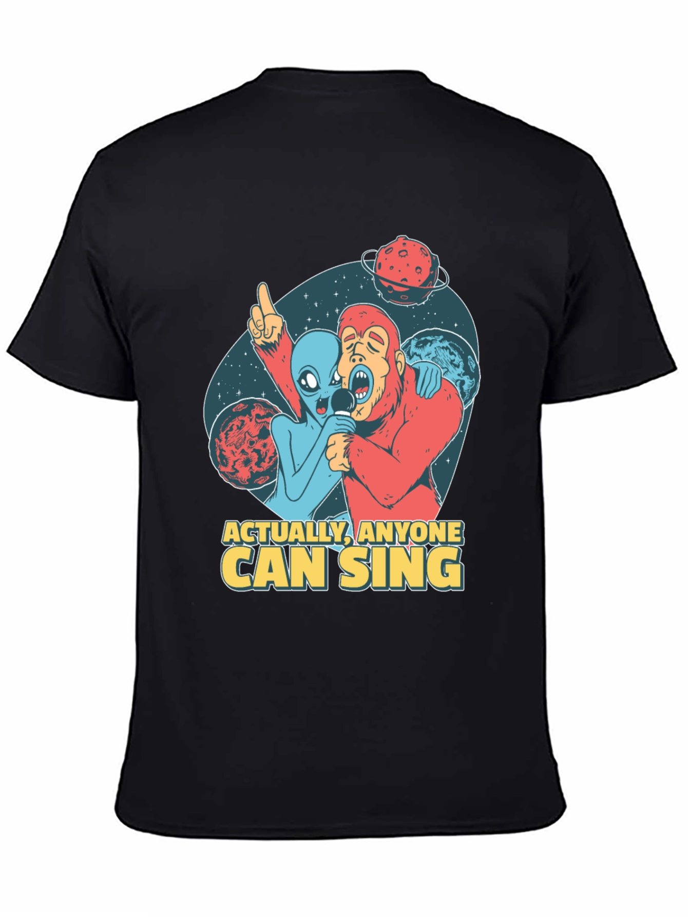 Singing Alien & Ape Graphic Tee