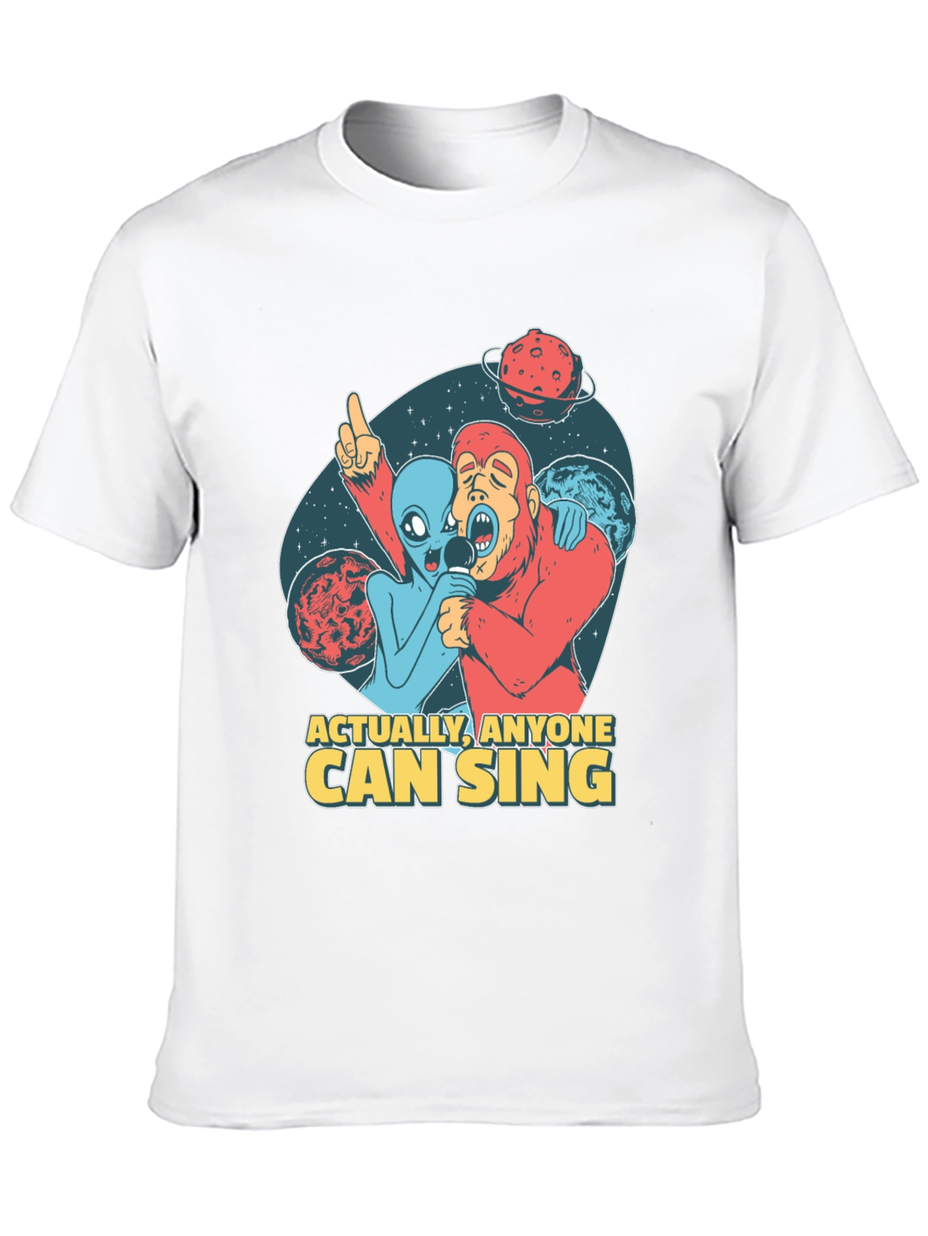 Singing Alien & Ape Graphic Tee