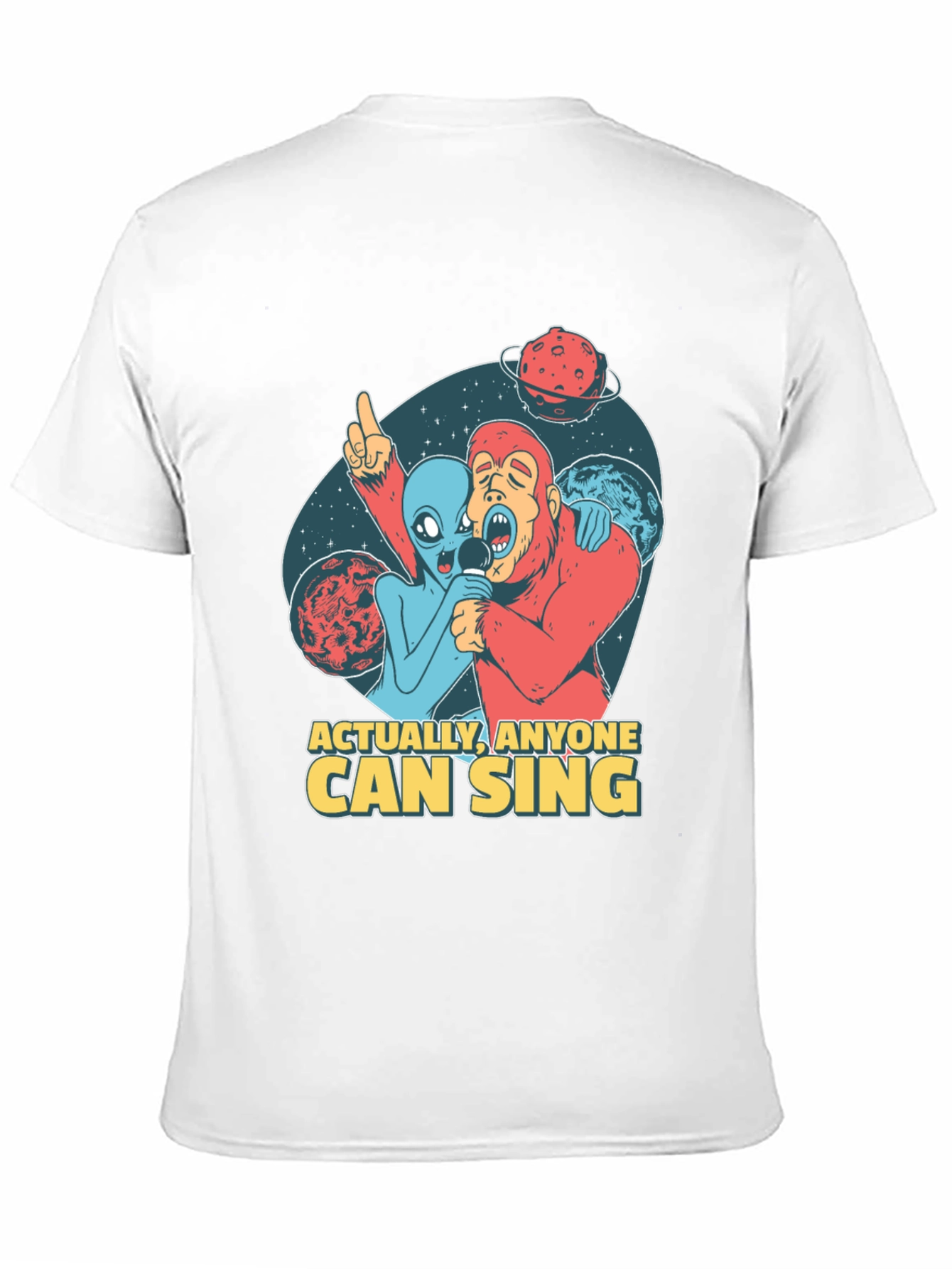 Singing Alien & Ape Graphic Tee