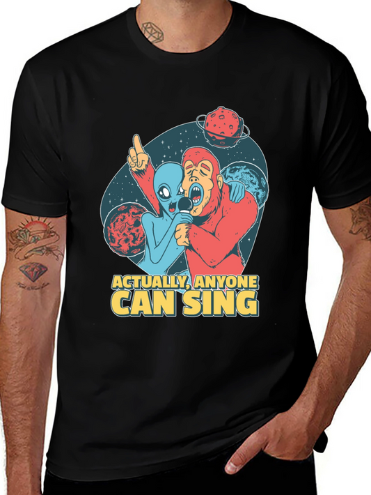 Singing Alien & Ape Graphic Tee