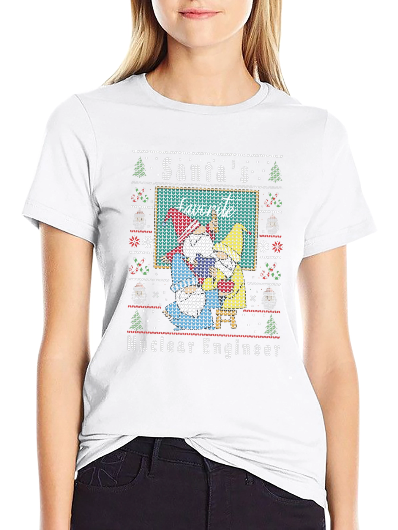 Nuclear Engineer Santas Favorite Ugly Christmas Sweater T-Shirt