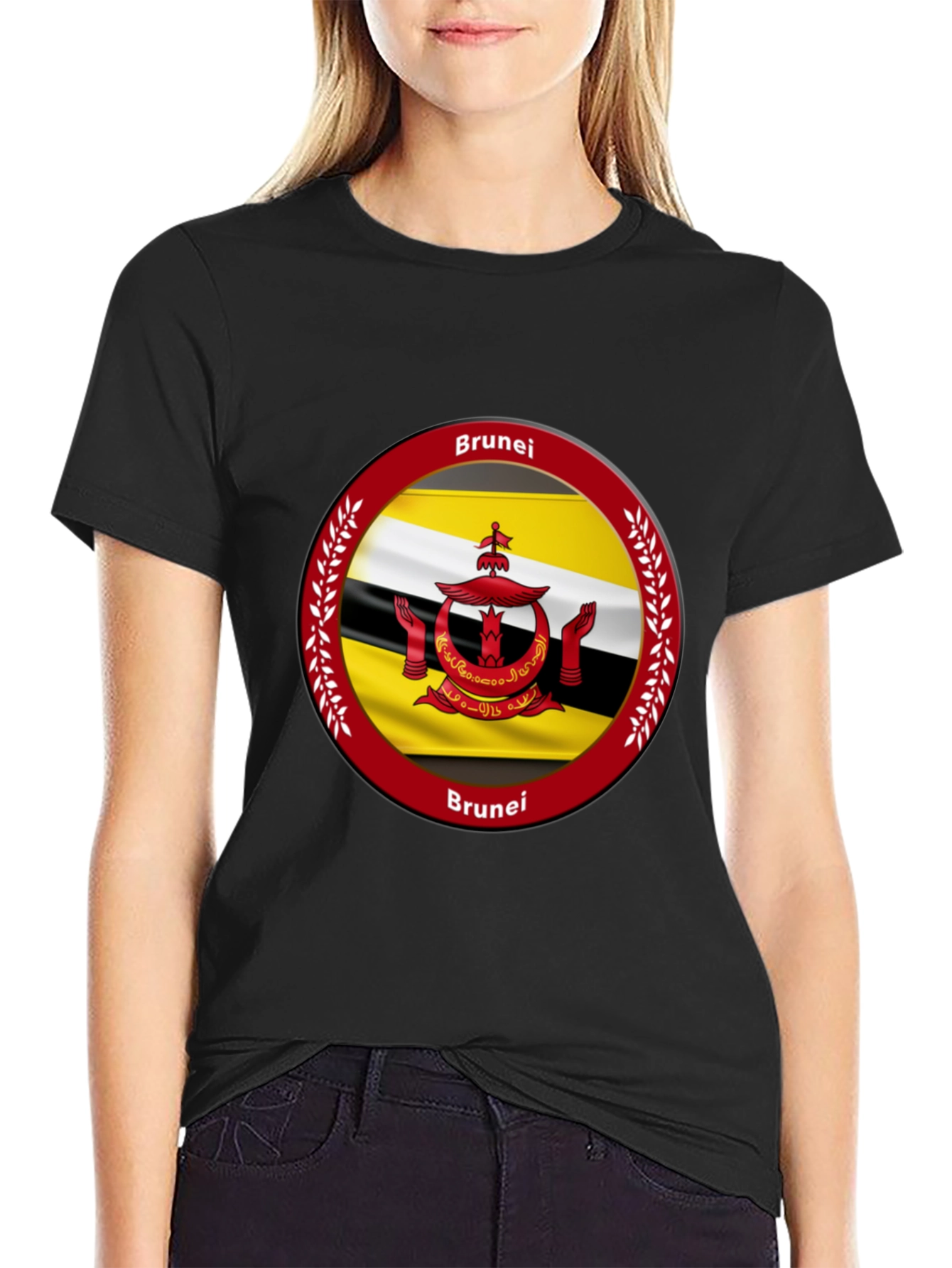 Brunei Flag T-Shirt - Black Graphic Tee