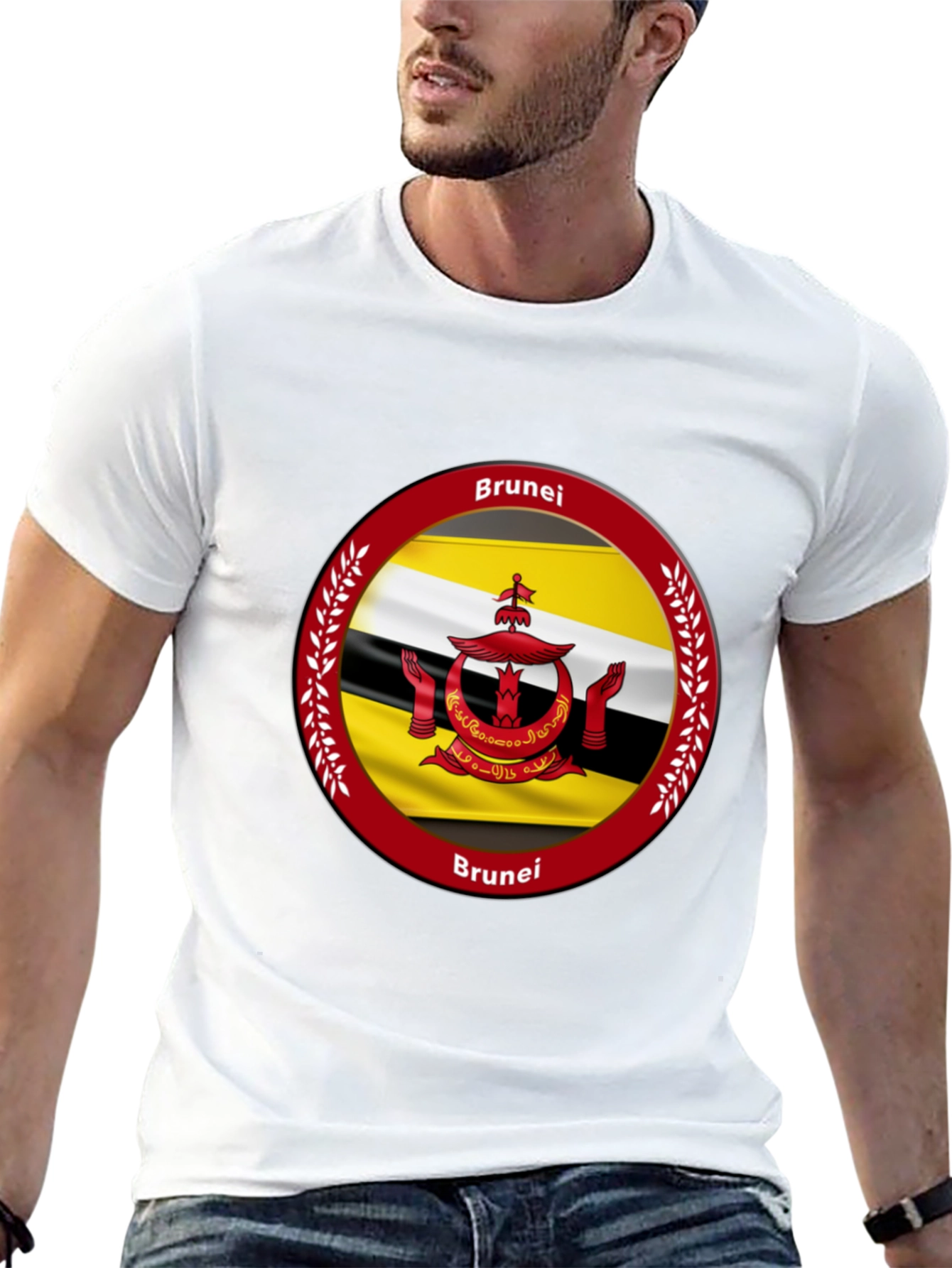 Brunei Flag T-Shirt - Black Graphic Tee