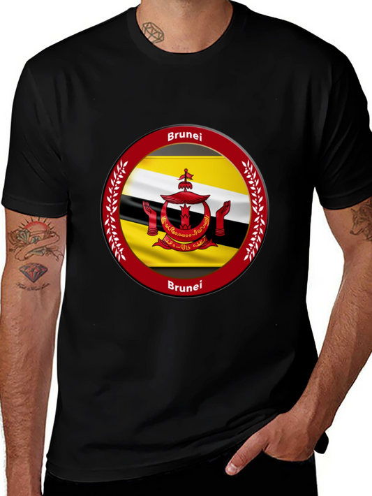 Brunei Flag T-Shirt - Black Graphic Tee