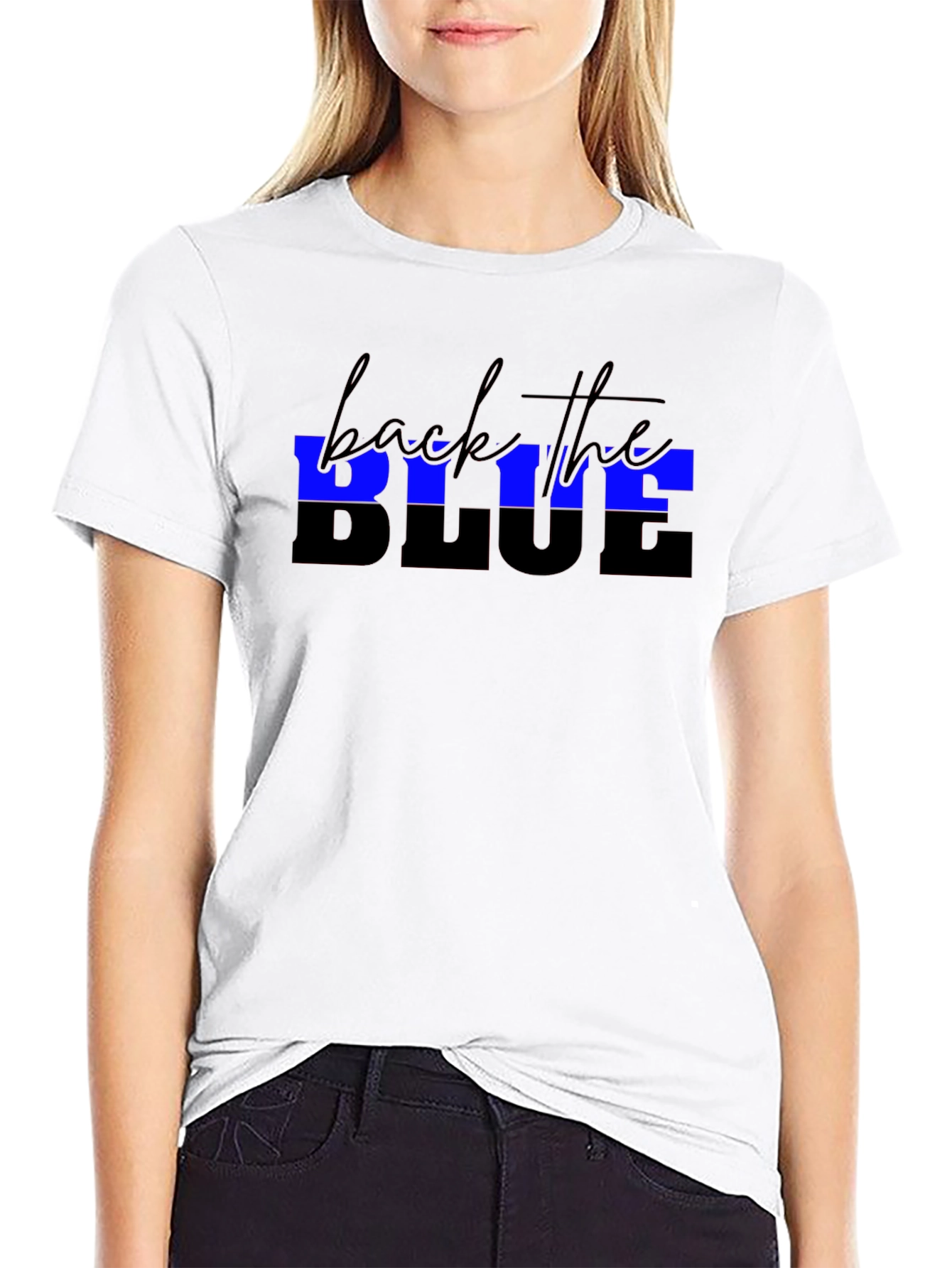 Back the Blue Black T-Shirt