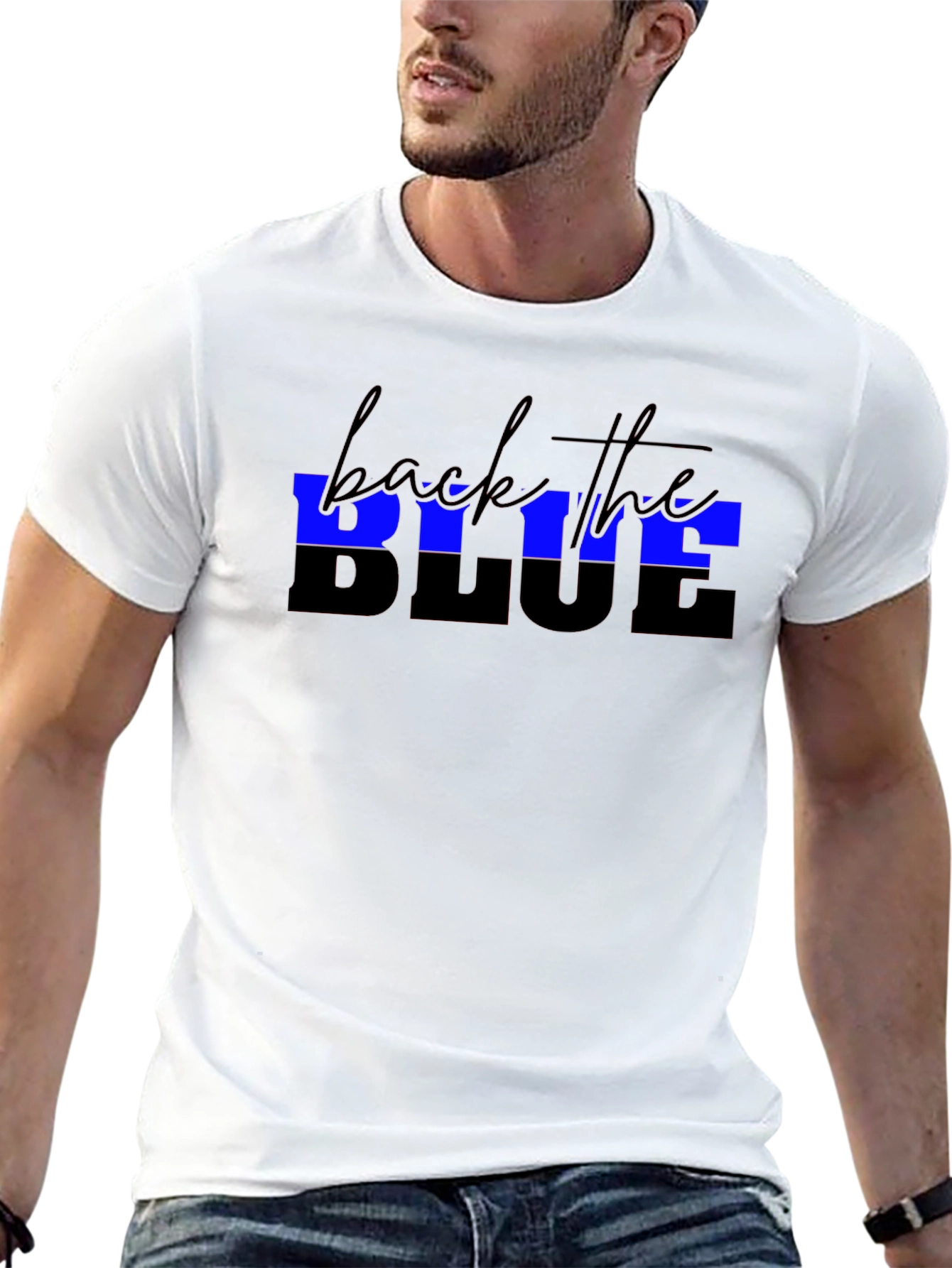 Back the Blue Black T-Shirt