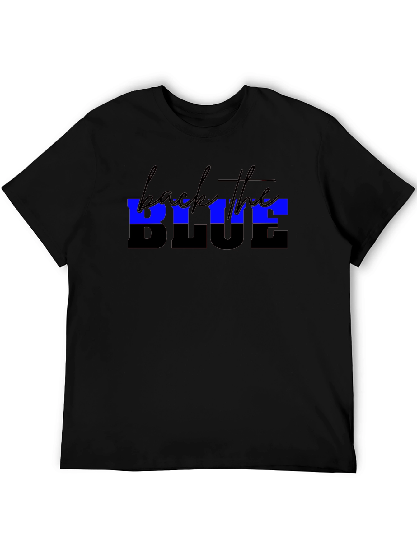 Back the Blue Black T-Shirt
