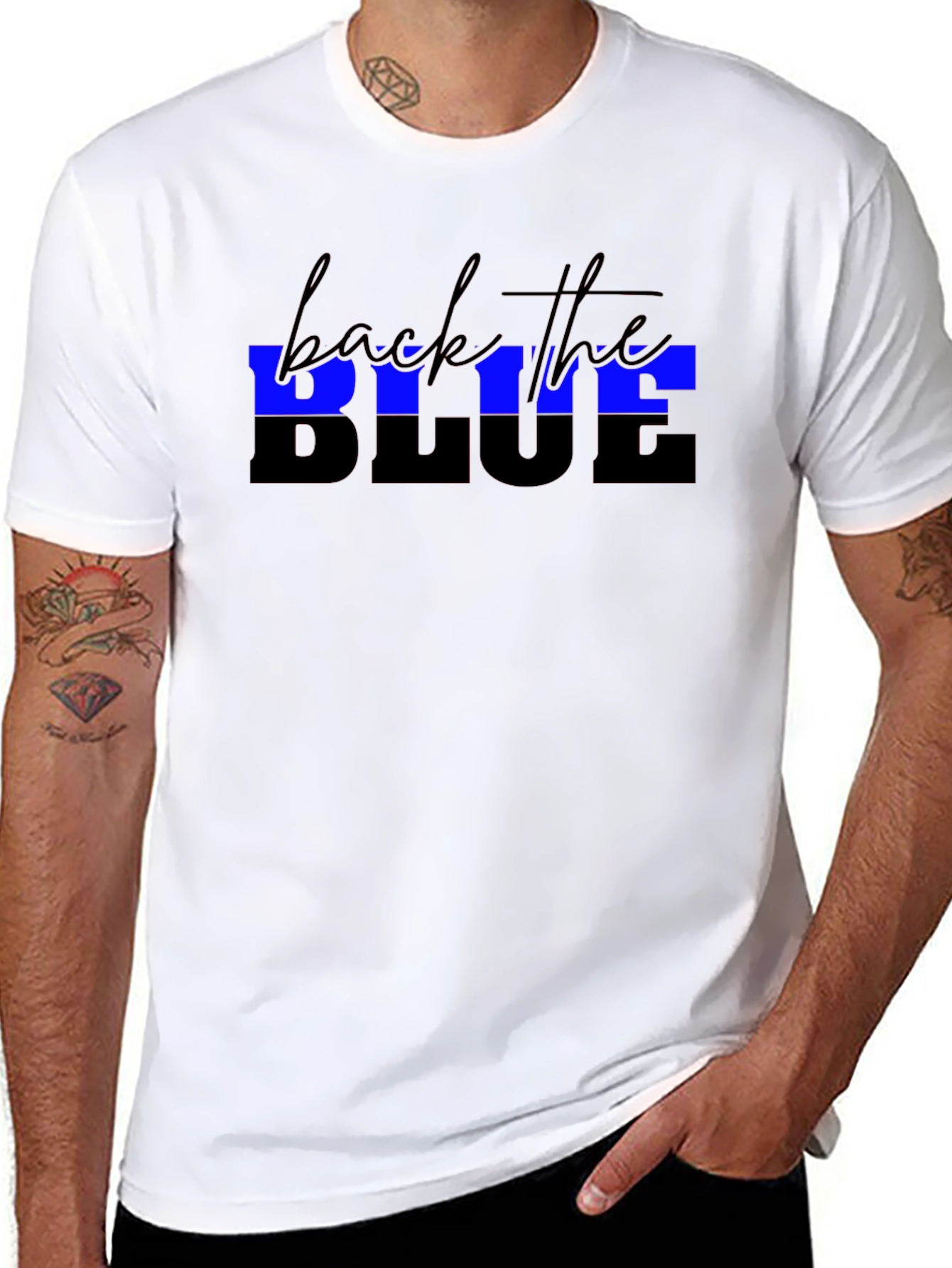 Back the Blue Black T-Shirt