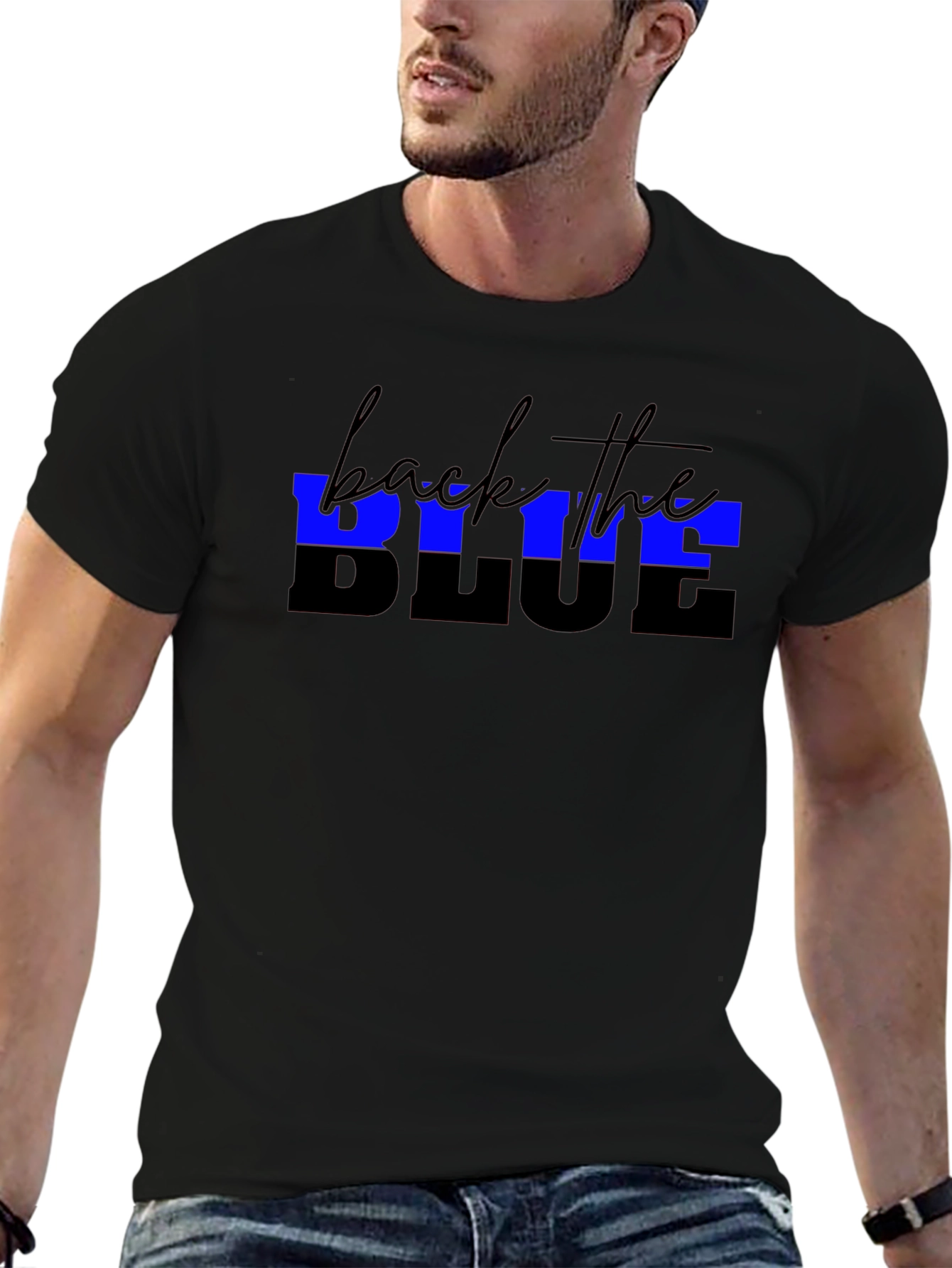 Back the Blue Black T-Shirt