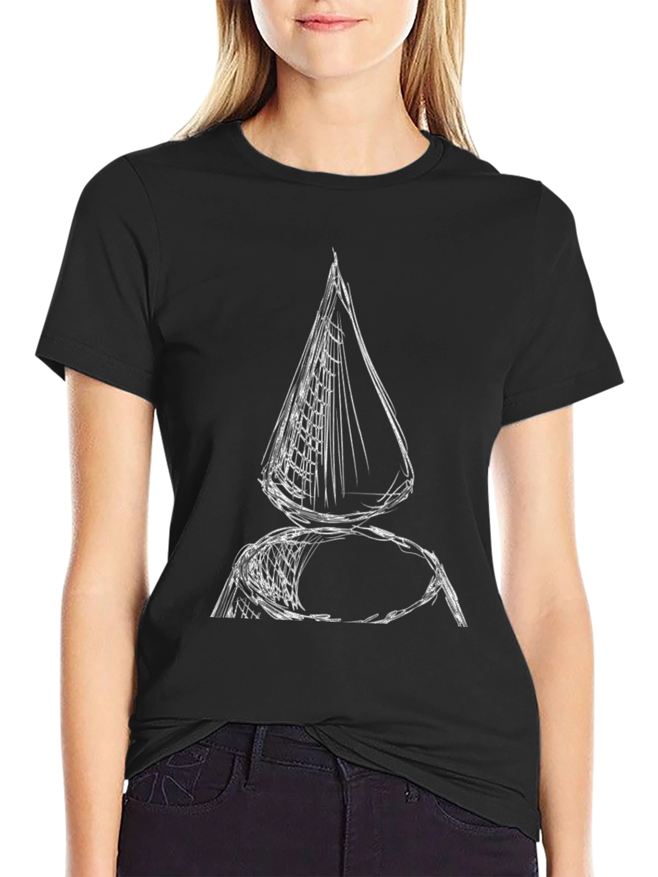 Abstract Nautical Sketch Tee