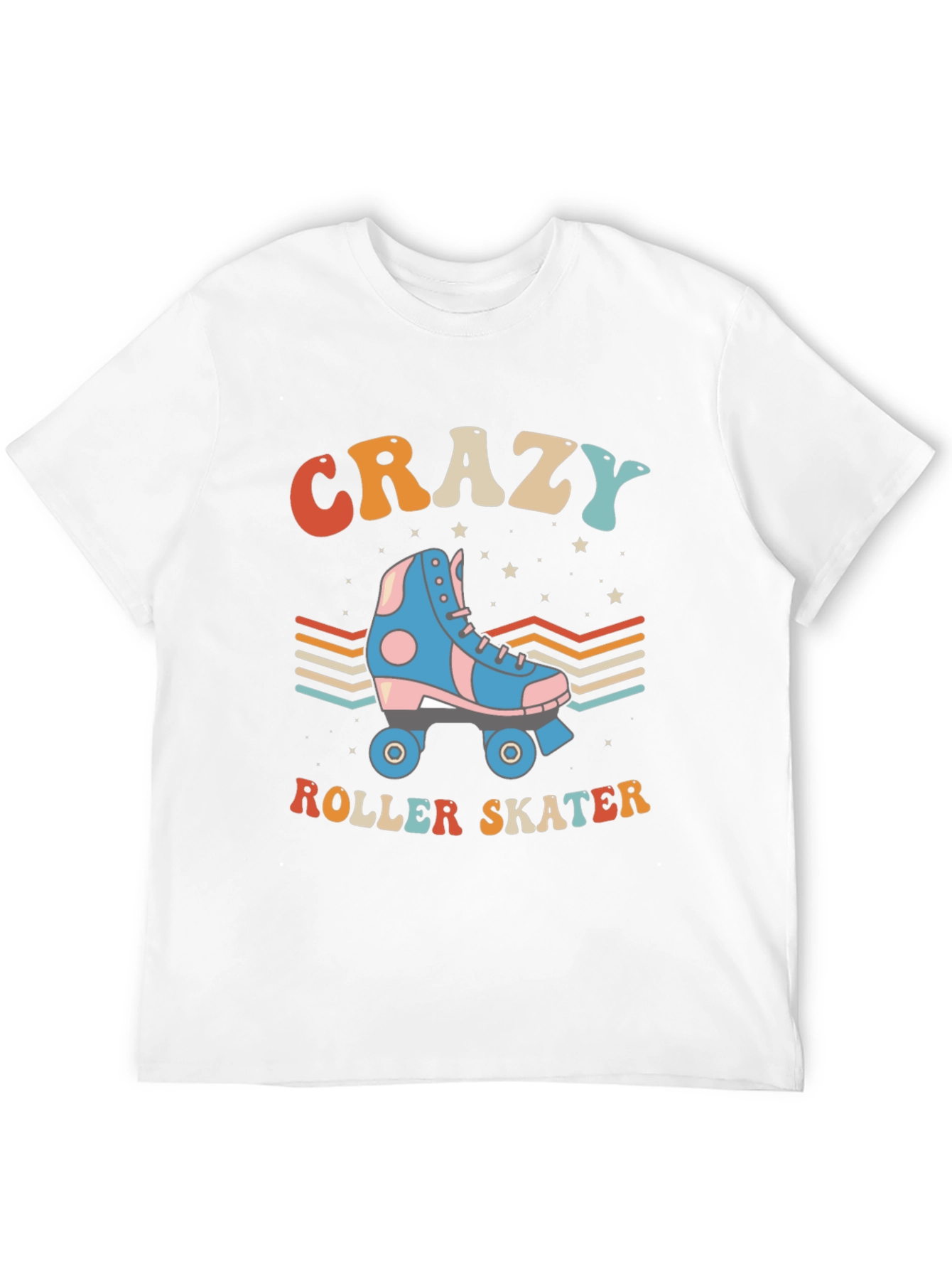 Retro Crazy Roller Skater Graphic Tee