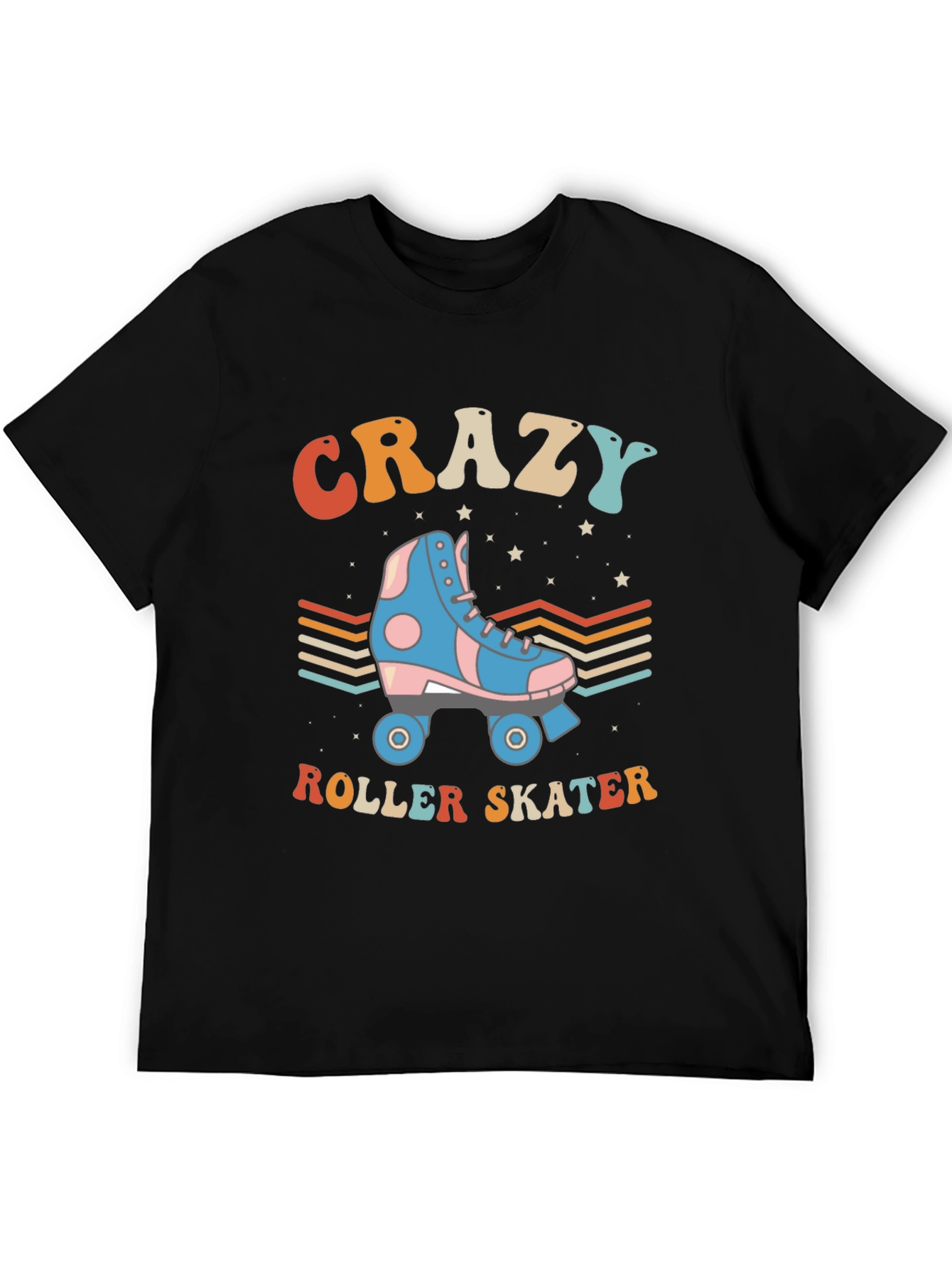 Retro Crazy Roller Skater Graphic Tee