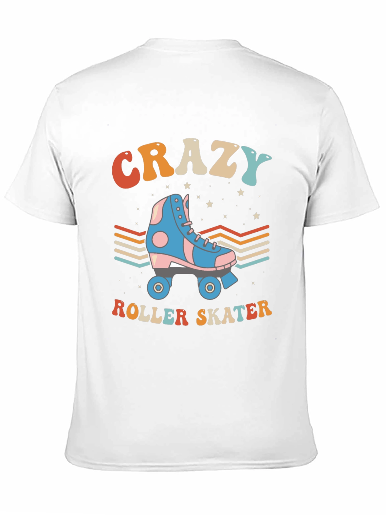 Retro Crazy Roller Skater Graphic Tee