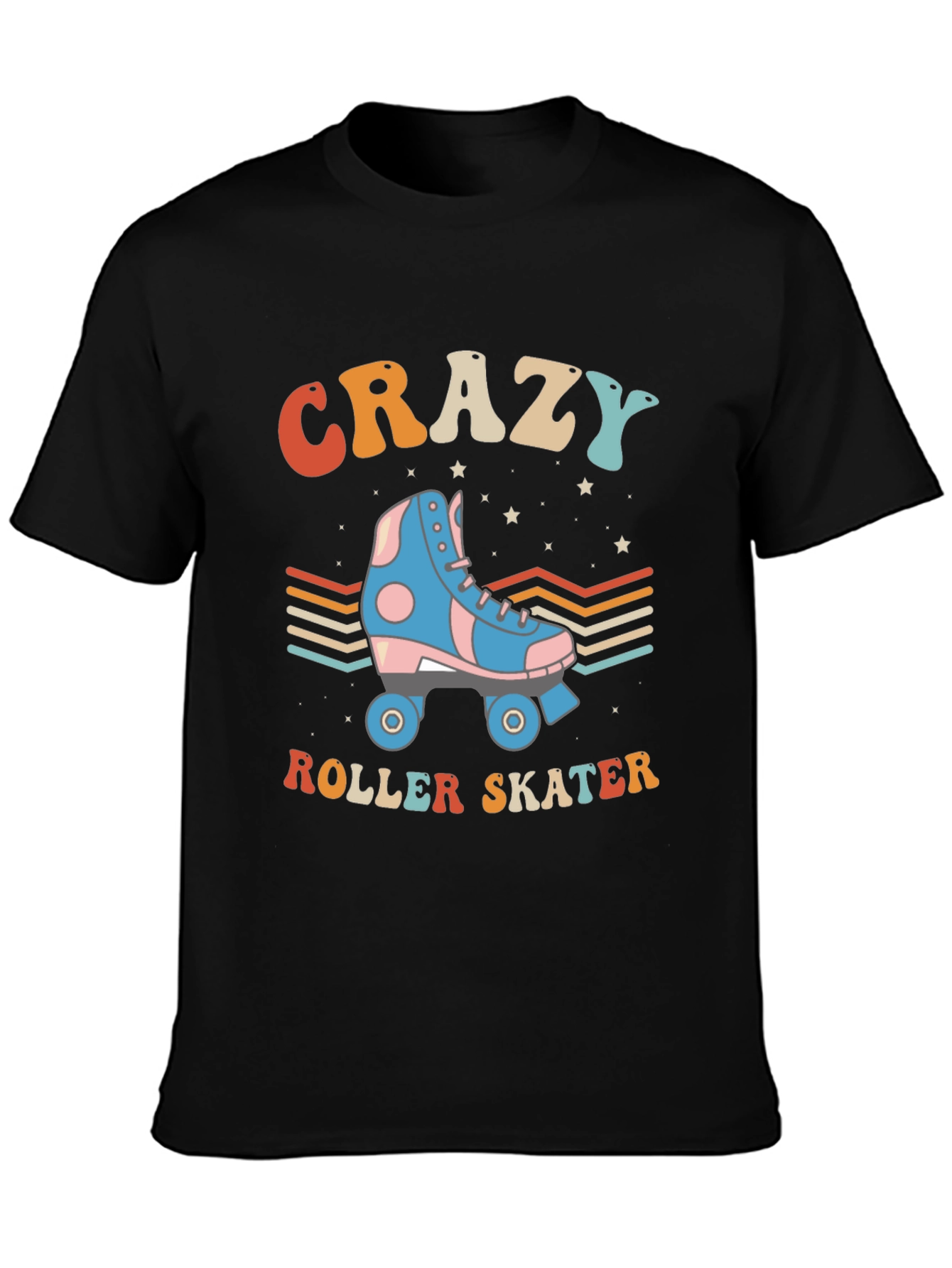 Retro Crazy Roller Skater Graphic Tee