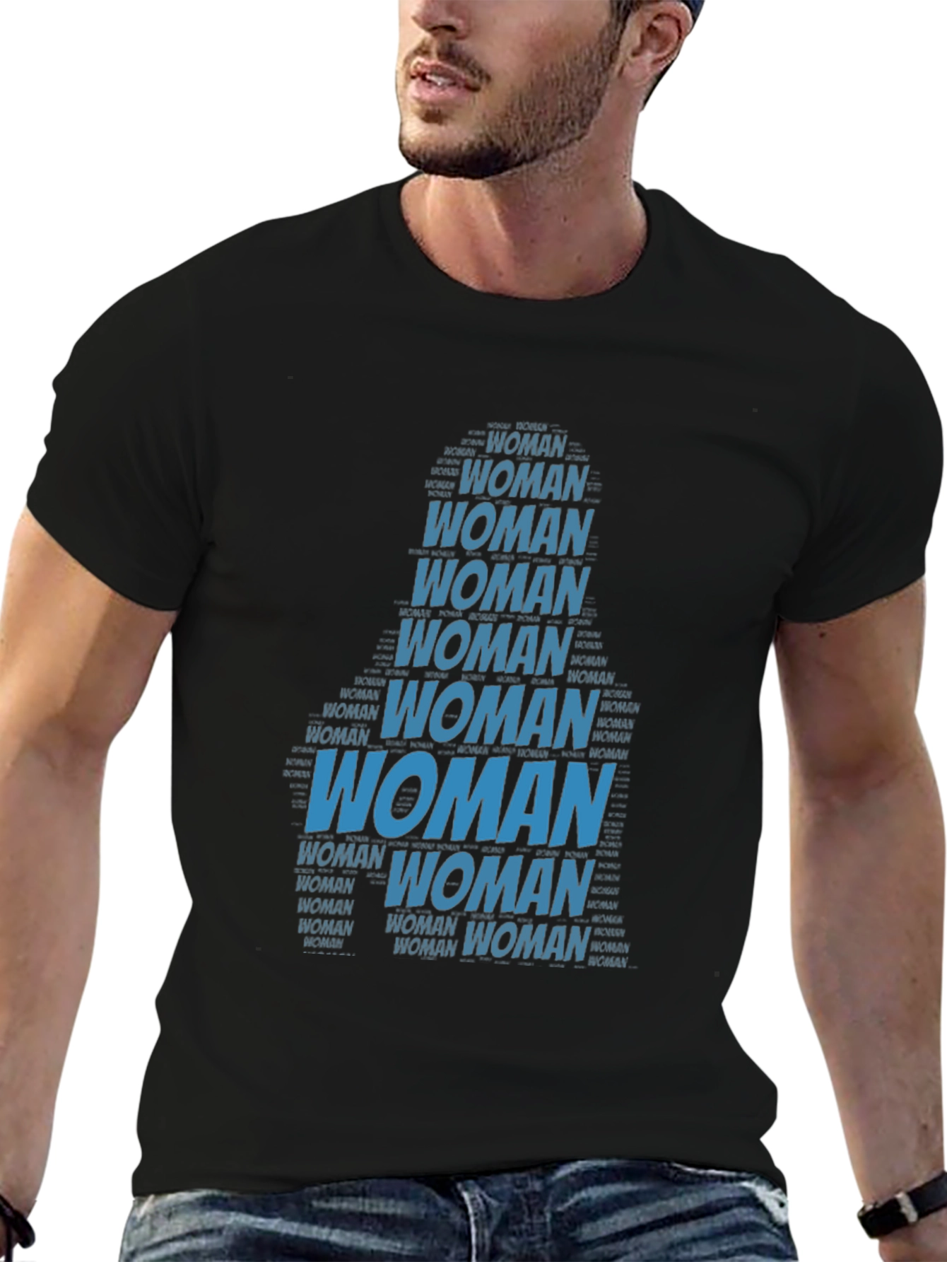Woman Word Art Graphic T-Shirt
