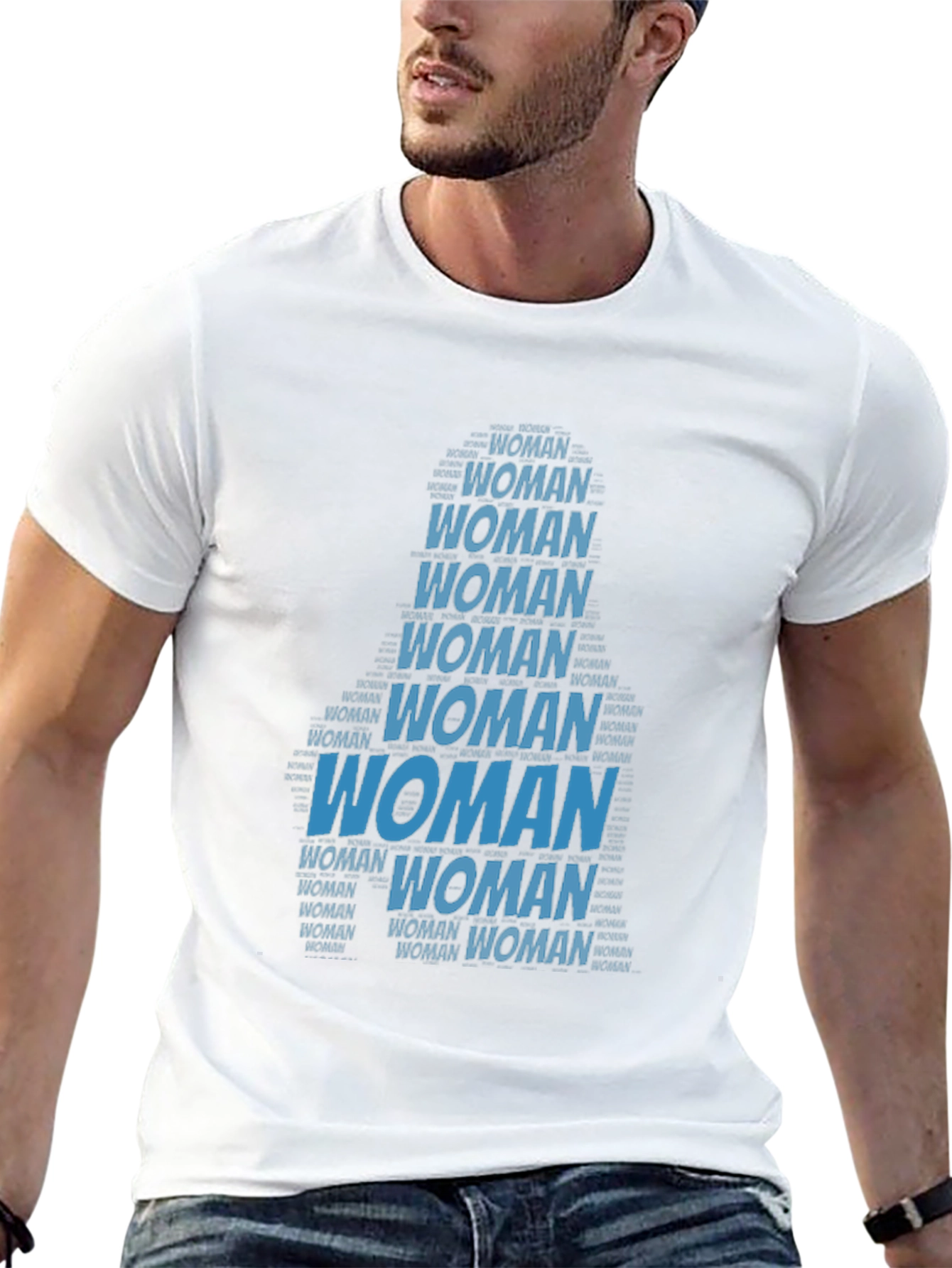 Woman Word Art Graphic T-Shirt