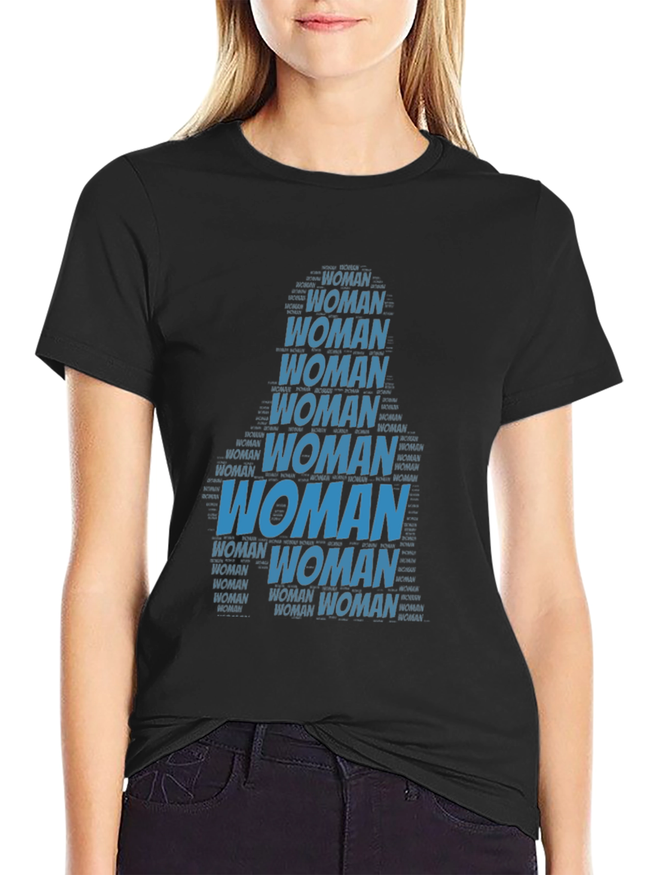 Woman Word Art Graphic T-Shirt