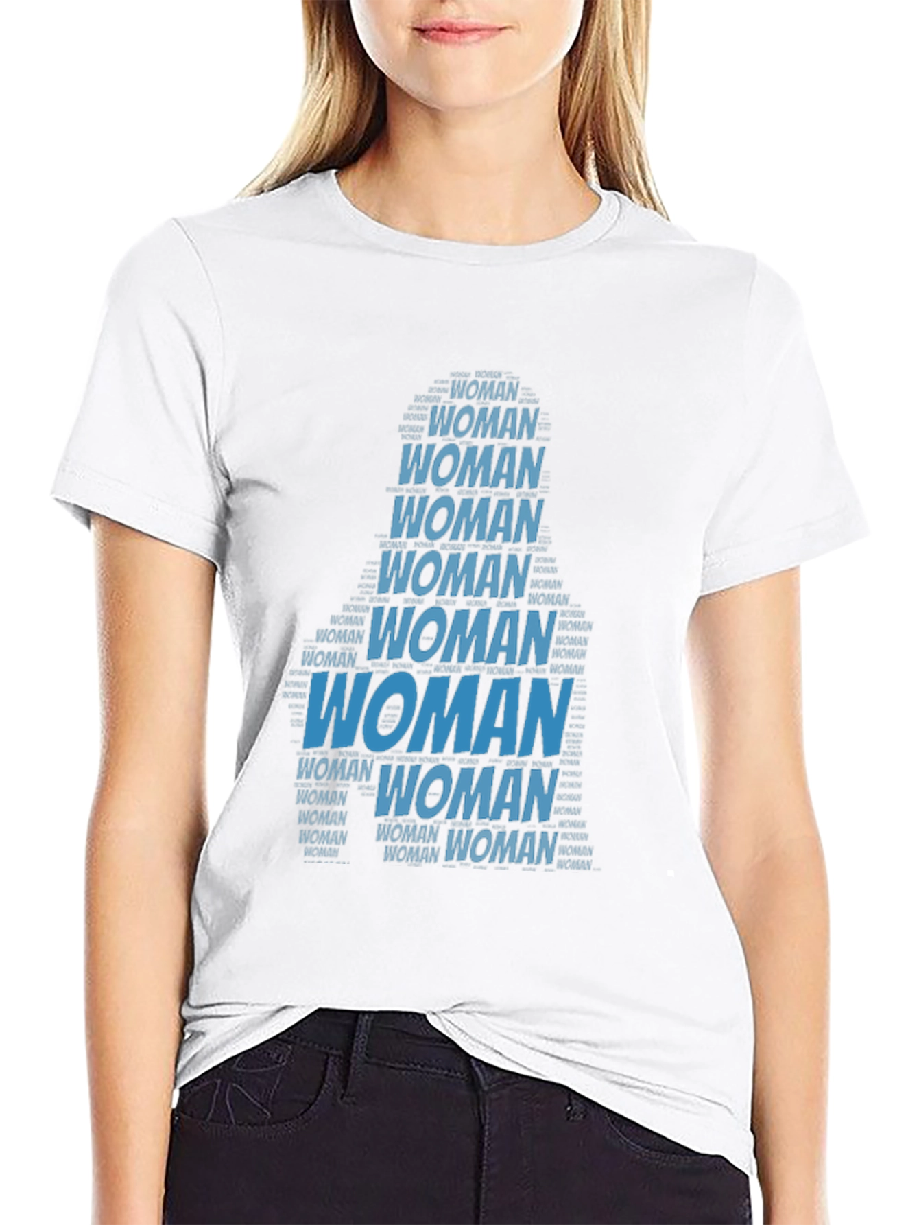 Woman Word Art Graphic T-Shirt
