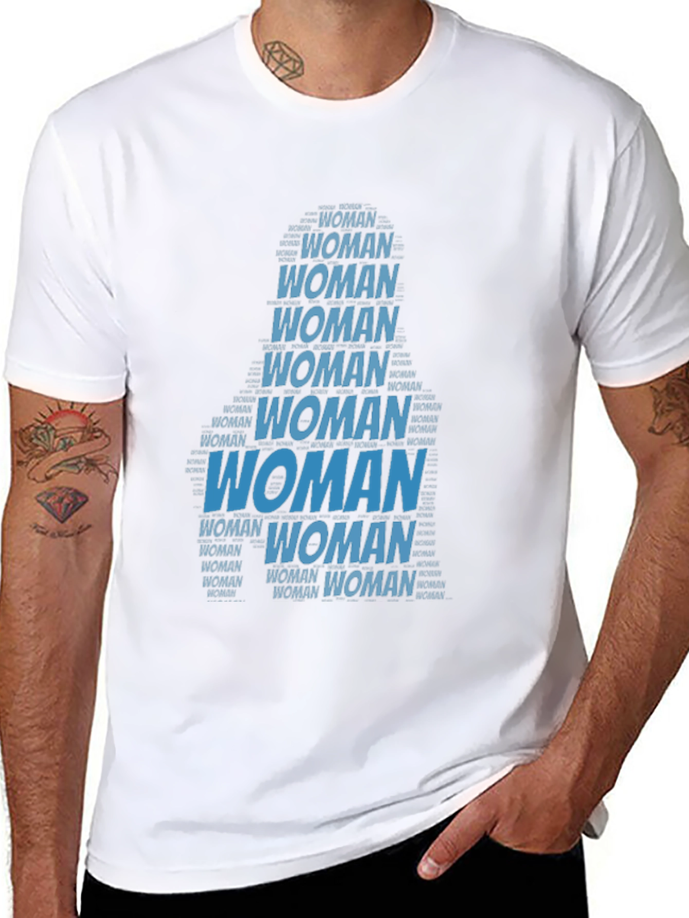 Woman Word Art Graphic T-Shirt