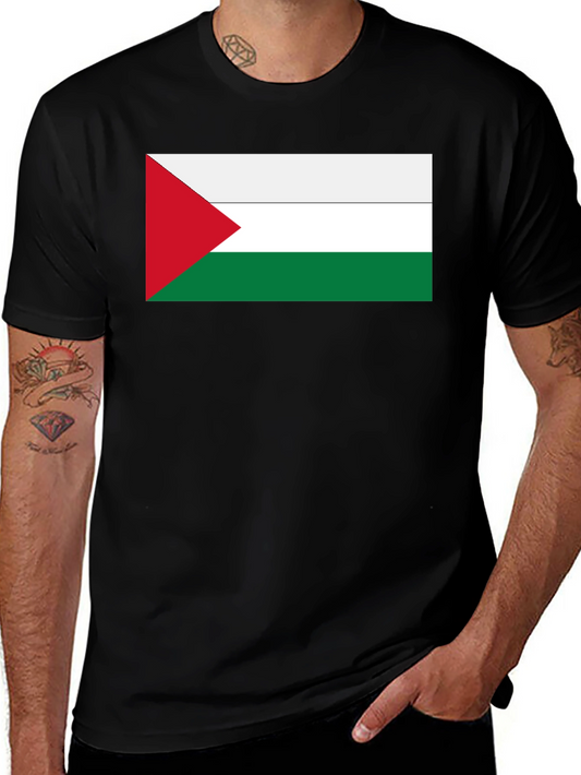 Palestine Flag T-Shirt - Classic Black Tee