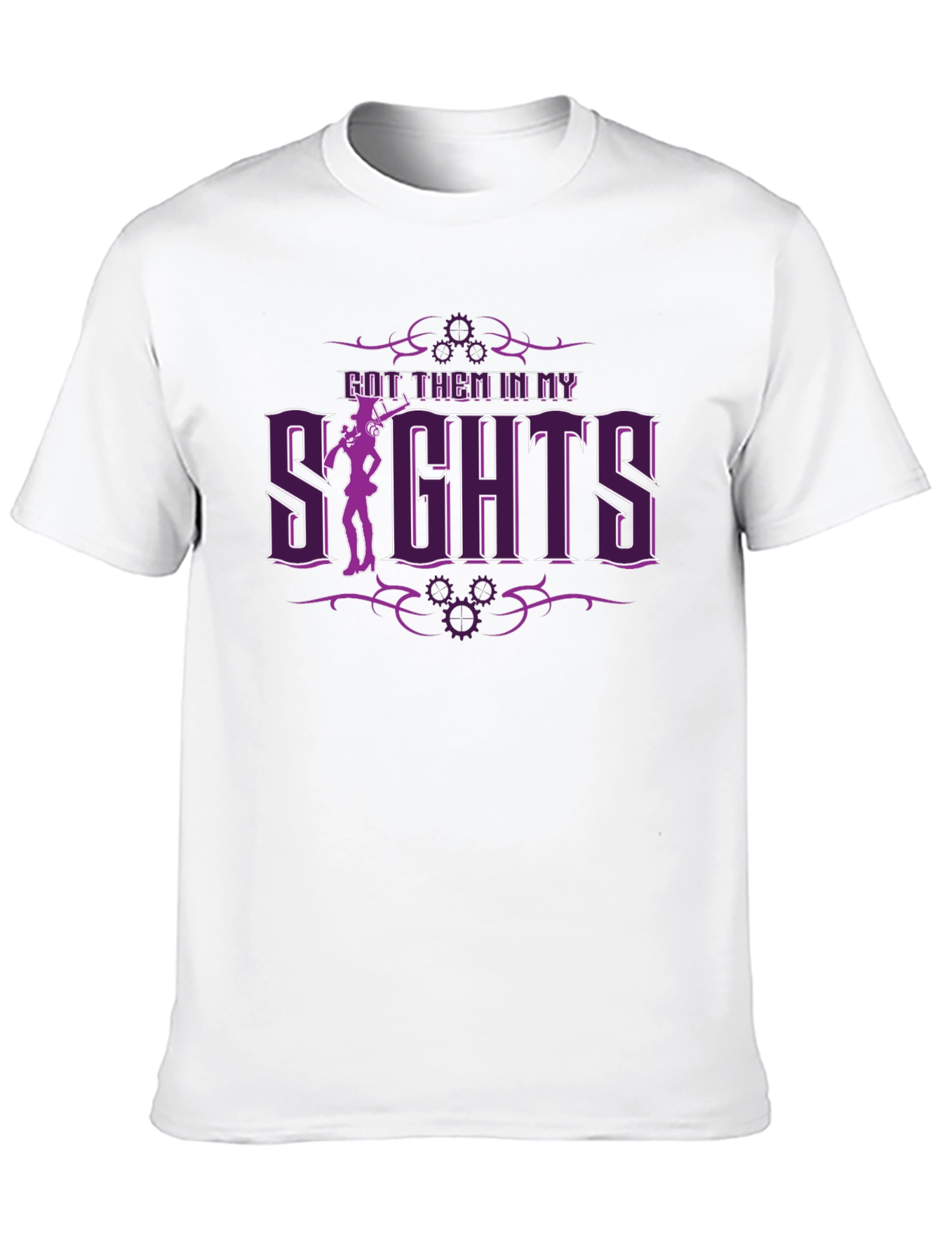 Steampunk Sights Graphic Black T-Shirt