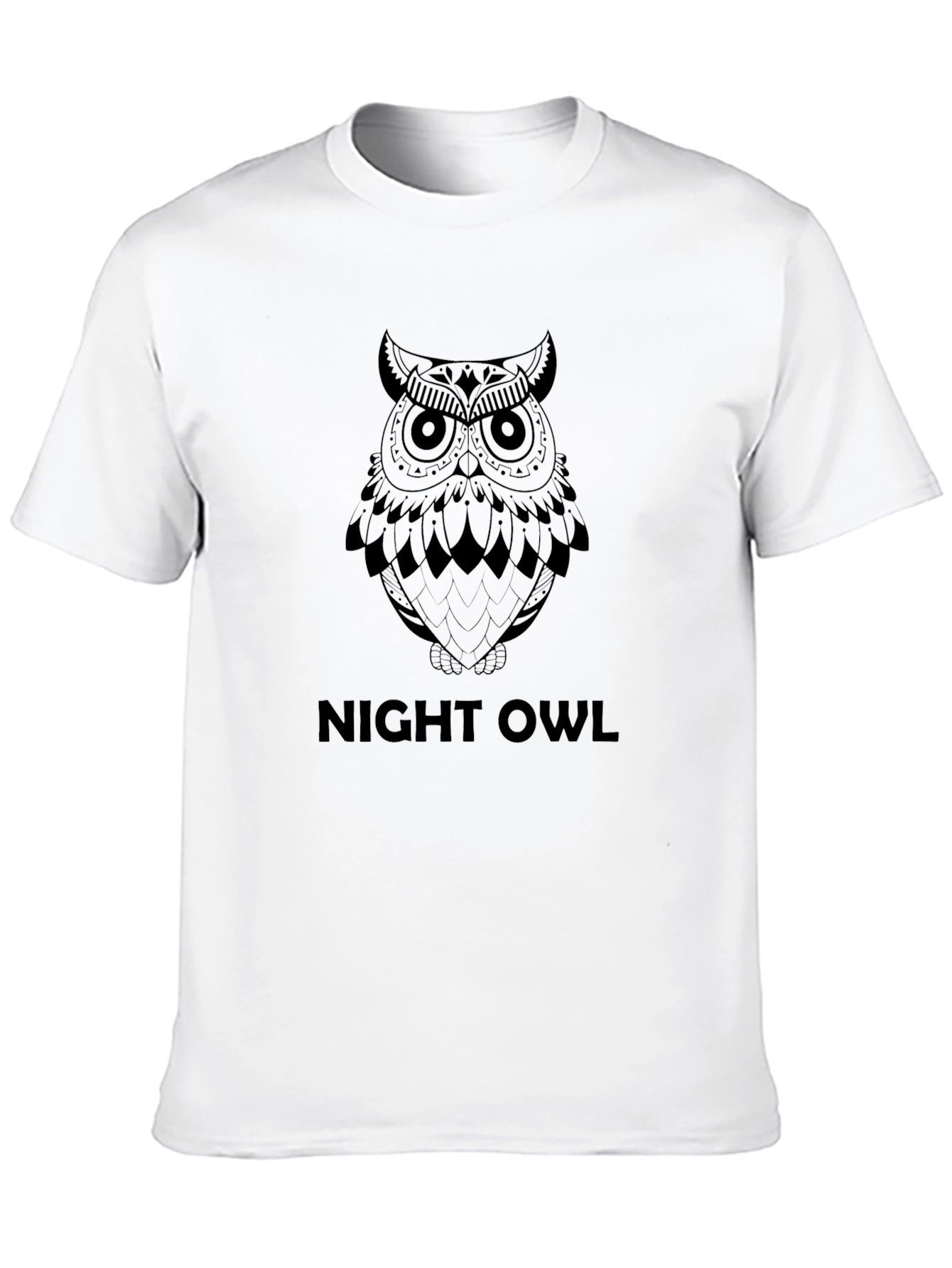 Night Owl Graphic Tee - Mens Black T-Shirt