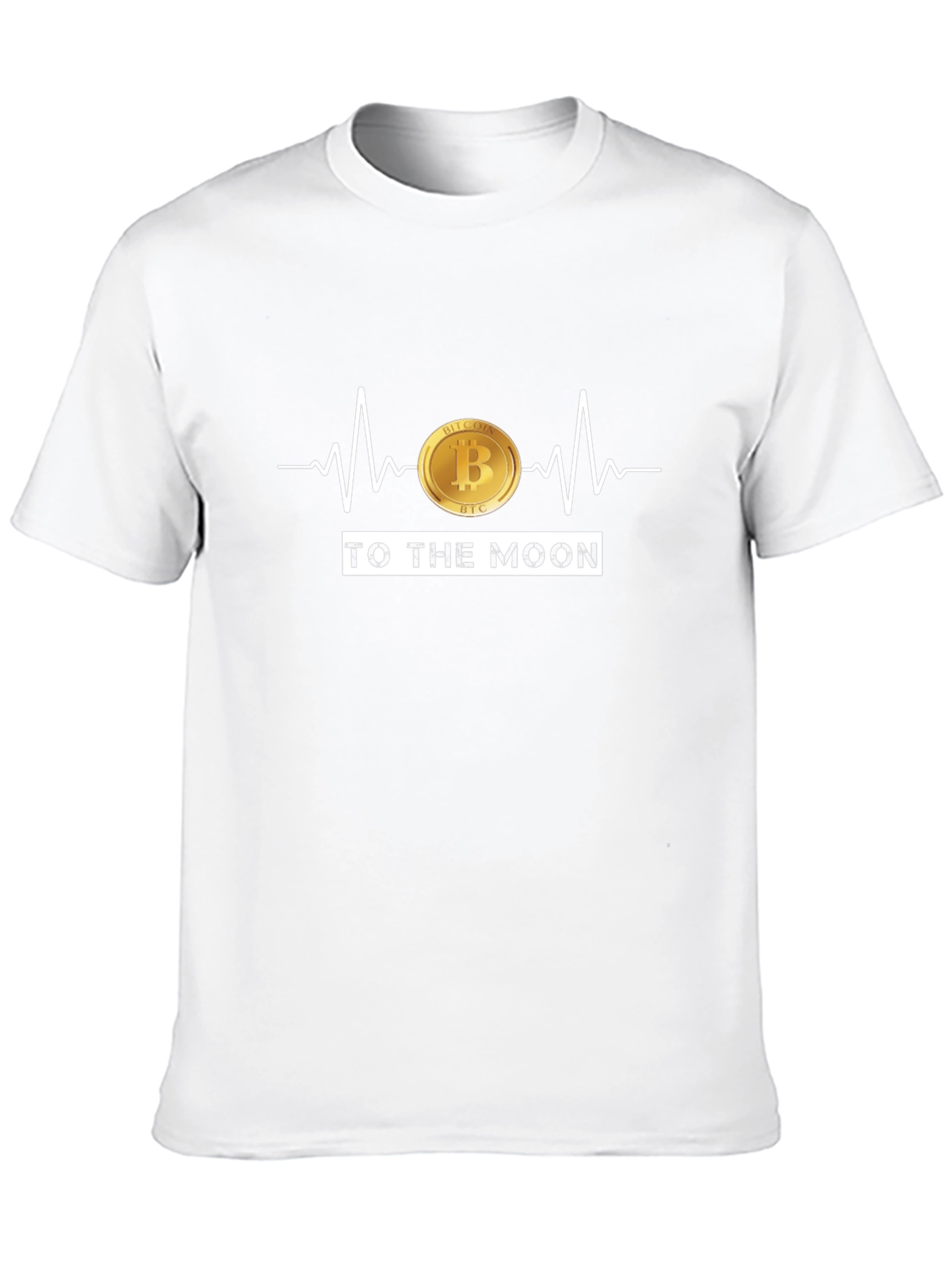 Bitcoin To The Moon Black T-Shirt Crypto BTC HODL