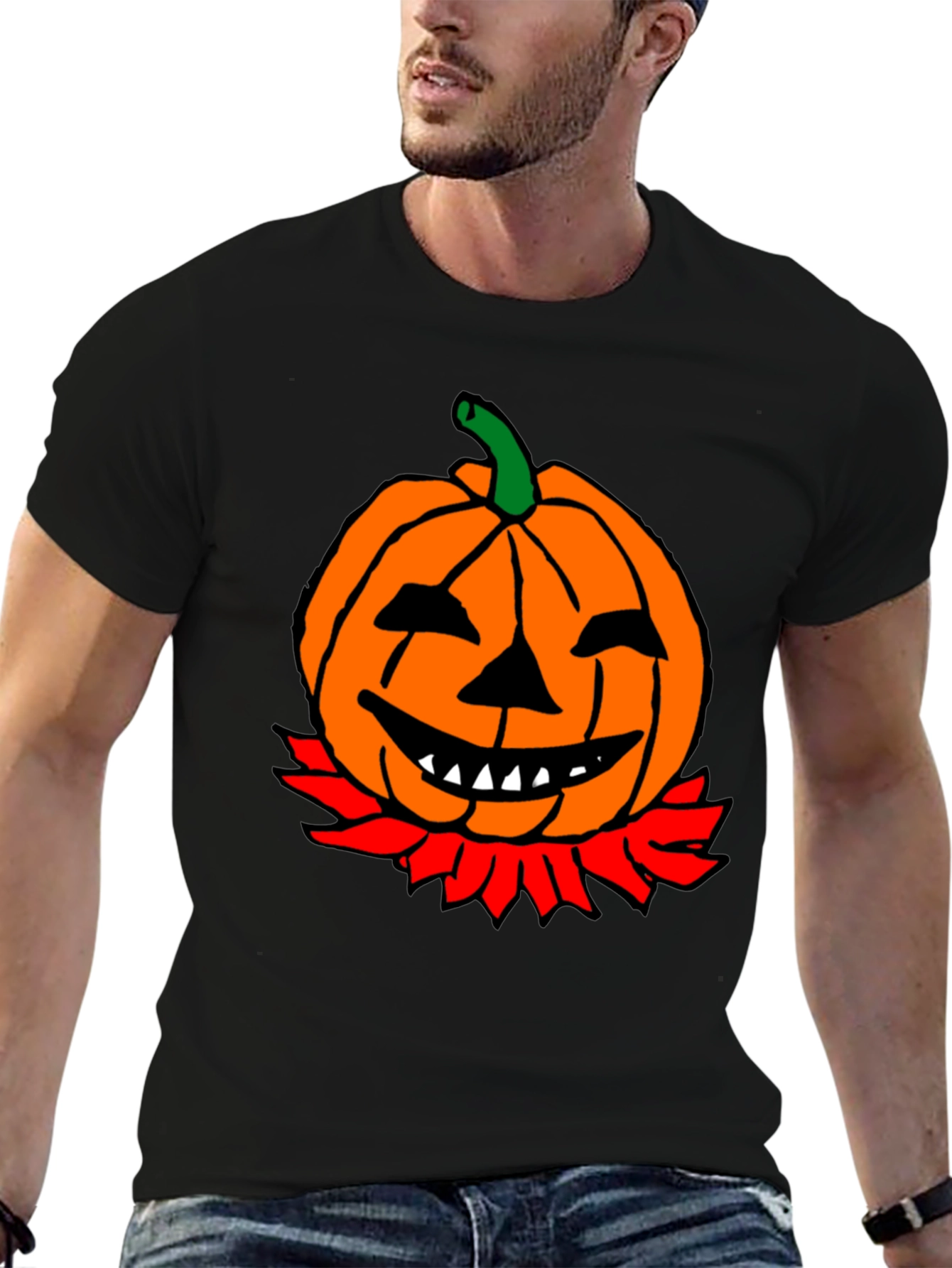 Pumpkin Graphic Tee - Halloween T-Shirt