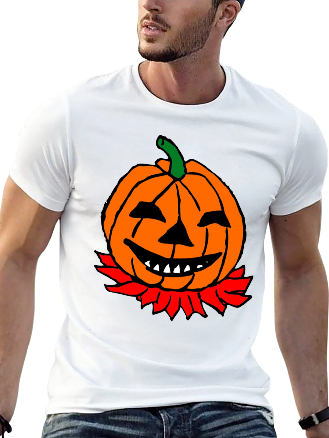 Pumpkin Graphic Tee - Halloween T-Shirt