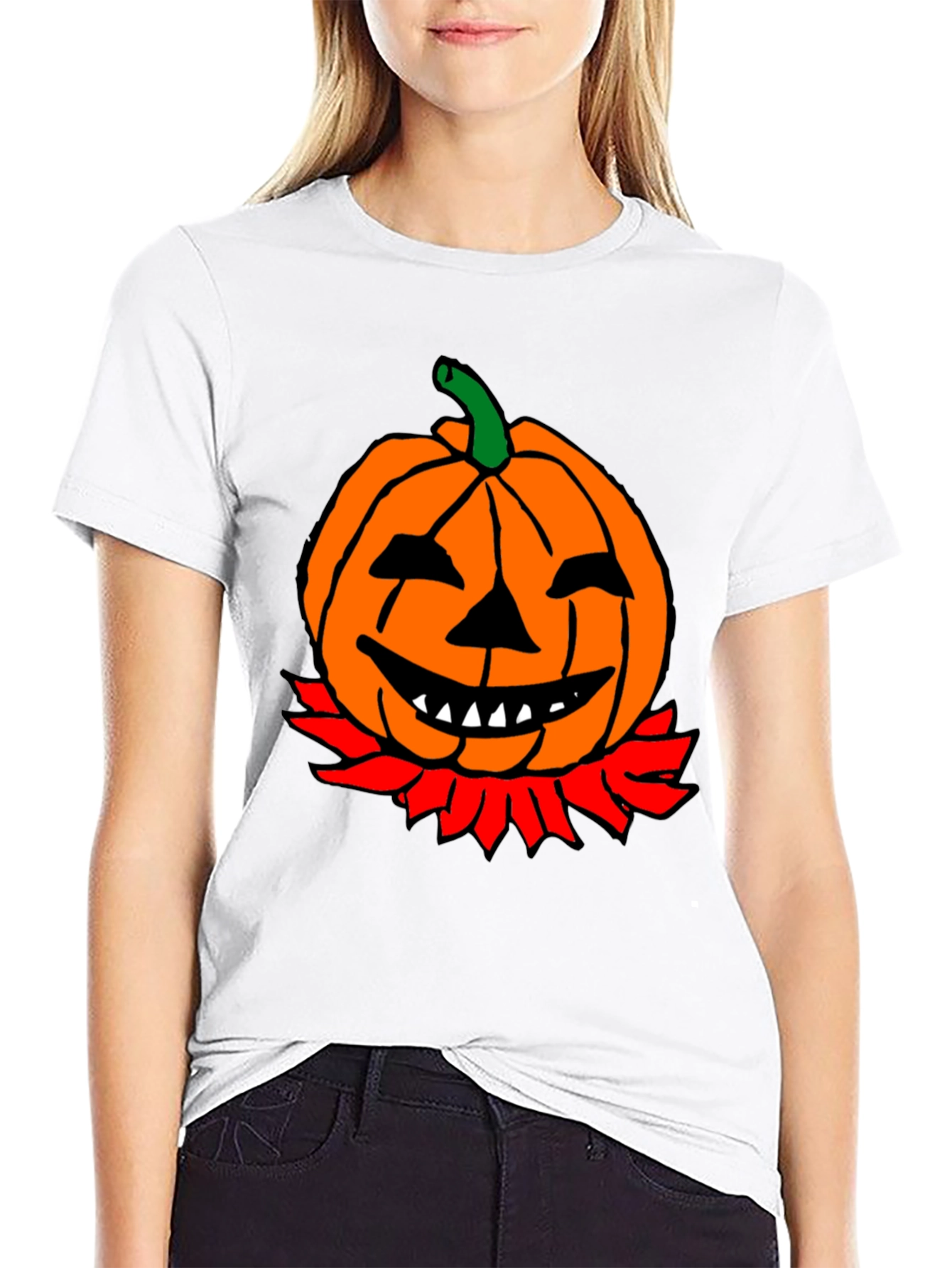 Pumpkin Graphic Tee - Halloween T-Shirt