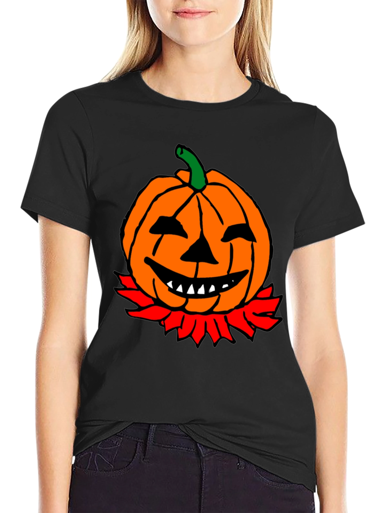 Pumpkin Graphic Tee - Halloween T-Shirt