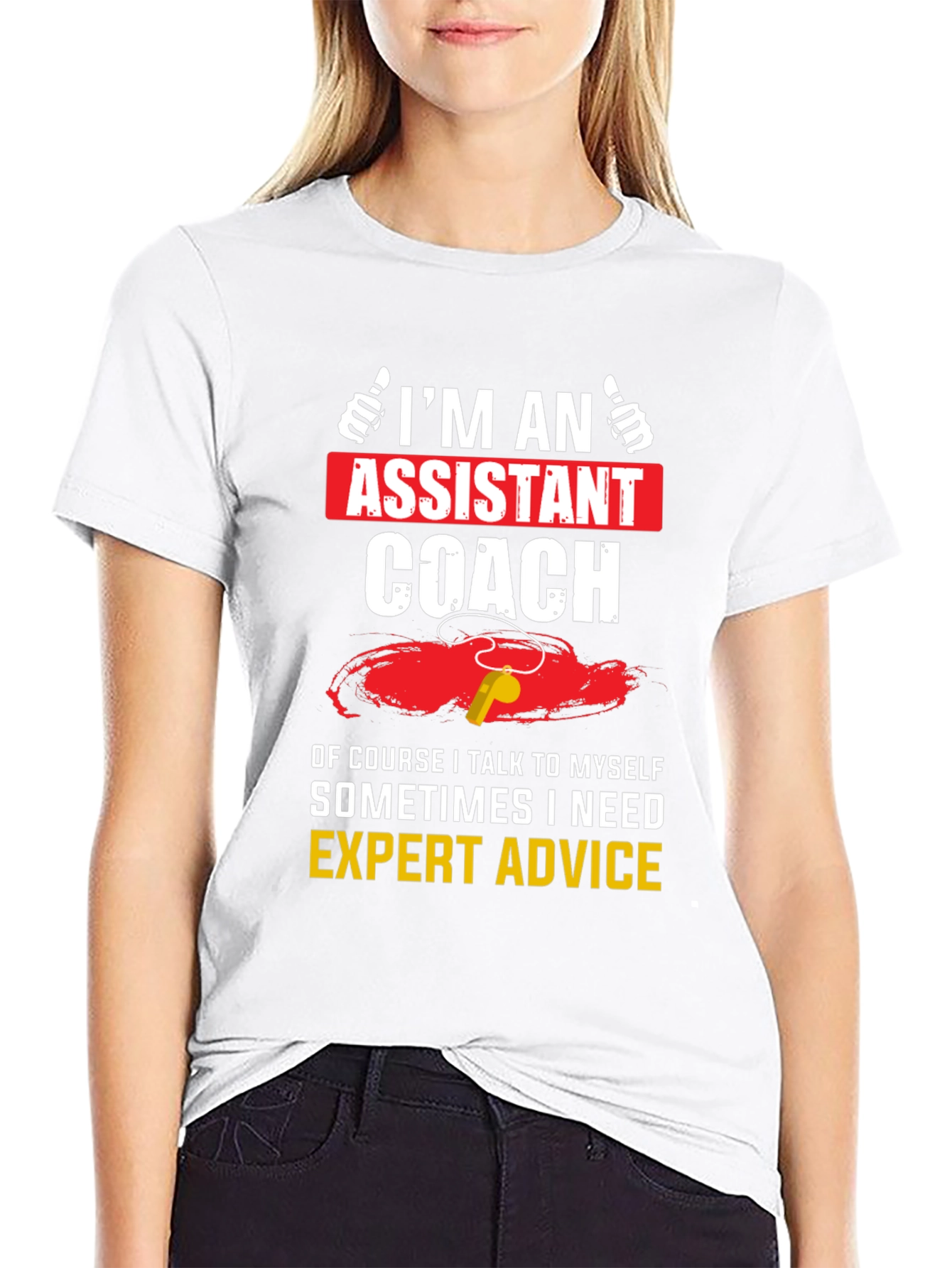 Assistant Coach T-Shirt - Expert Advice Funny Tee