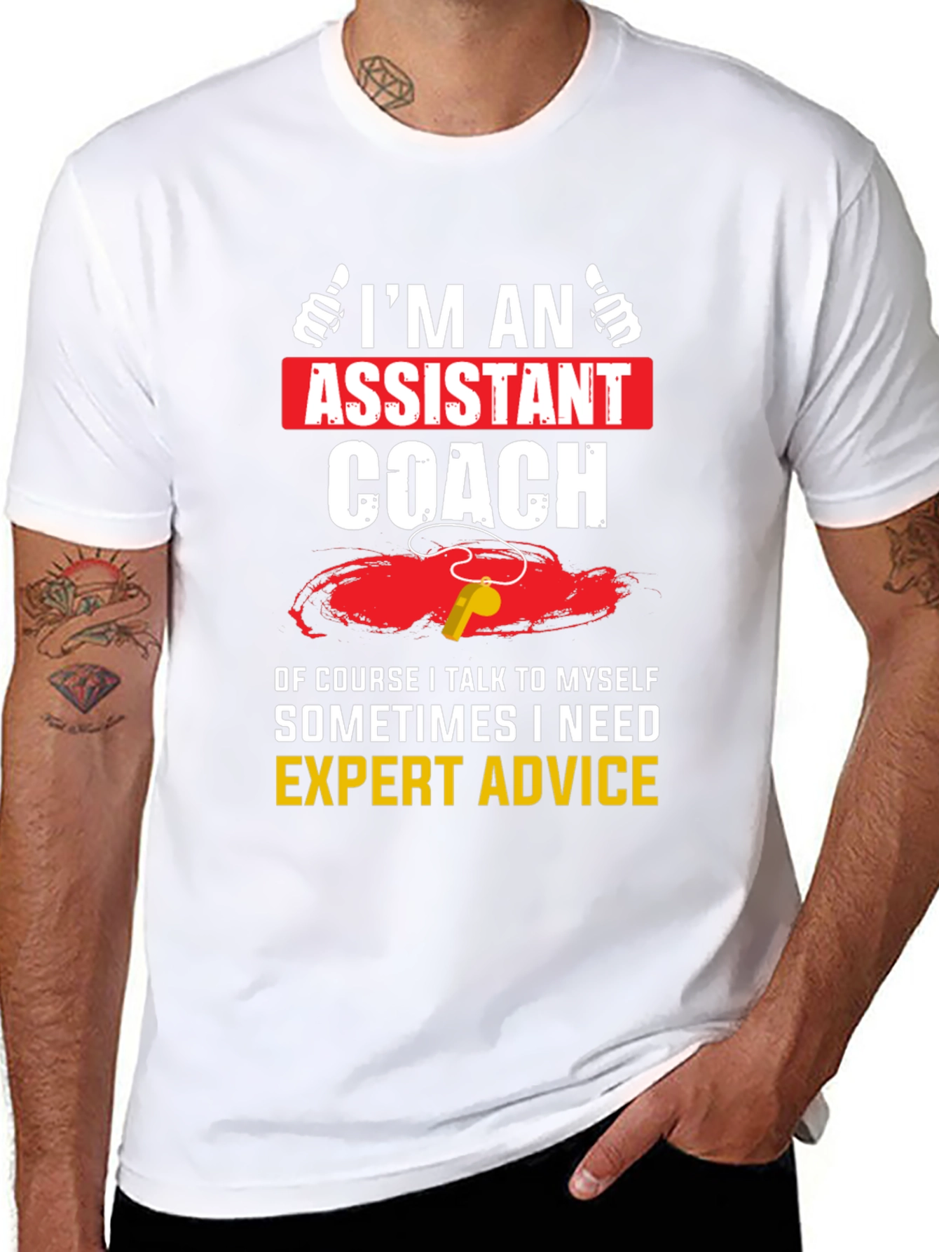 Assistant Coach T-Shirt - Expert Advice Funny Tee