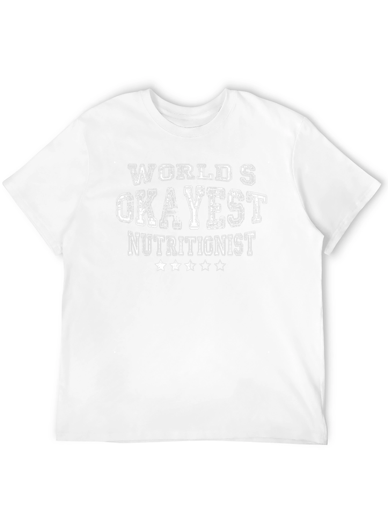 Worlds Okayest Nutritionist Black T-Shirt