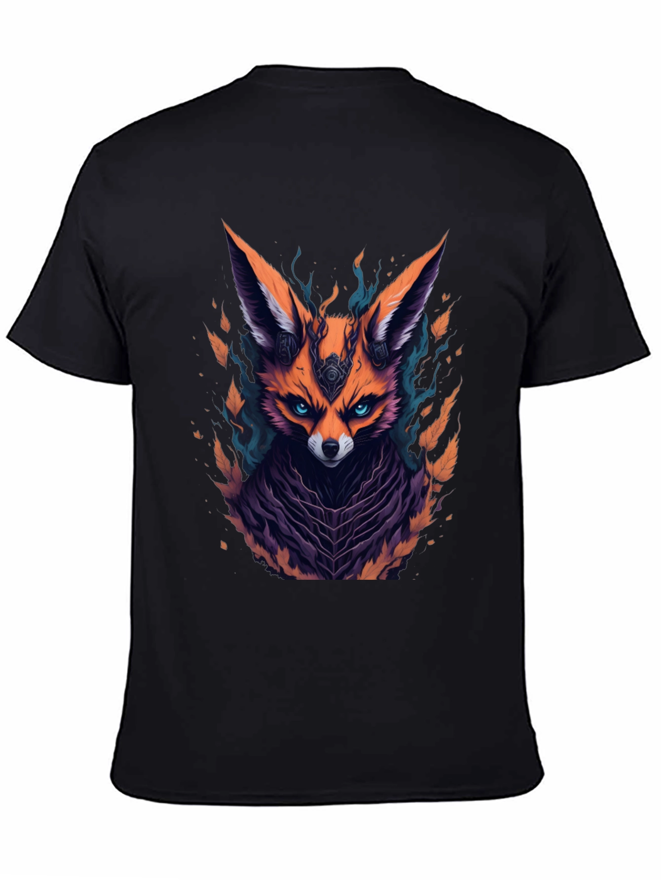 Mystic Fox Graphic Tee - Mens Black T-Shirt