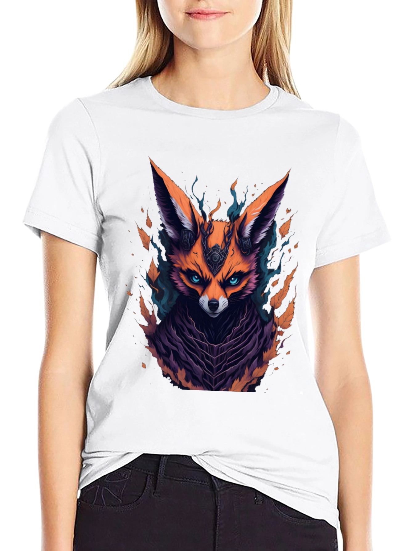 Mystic Fox Graphic Tee - Mens Black T-Shirt