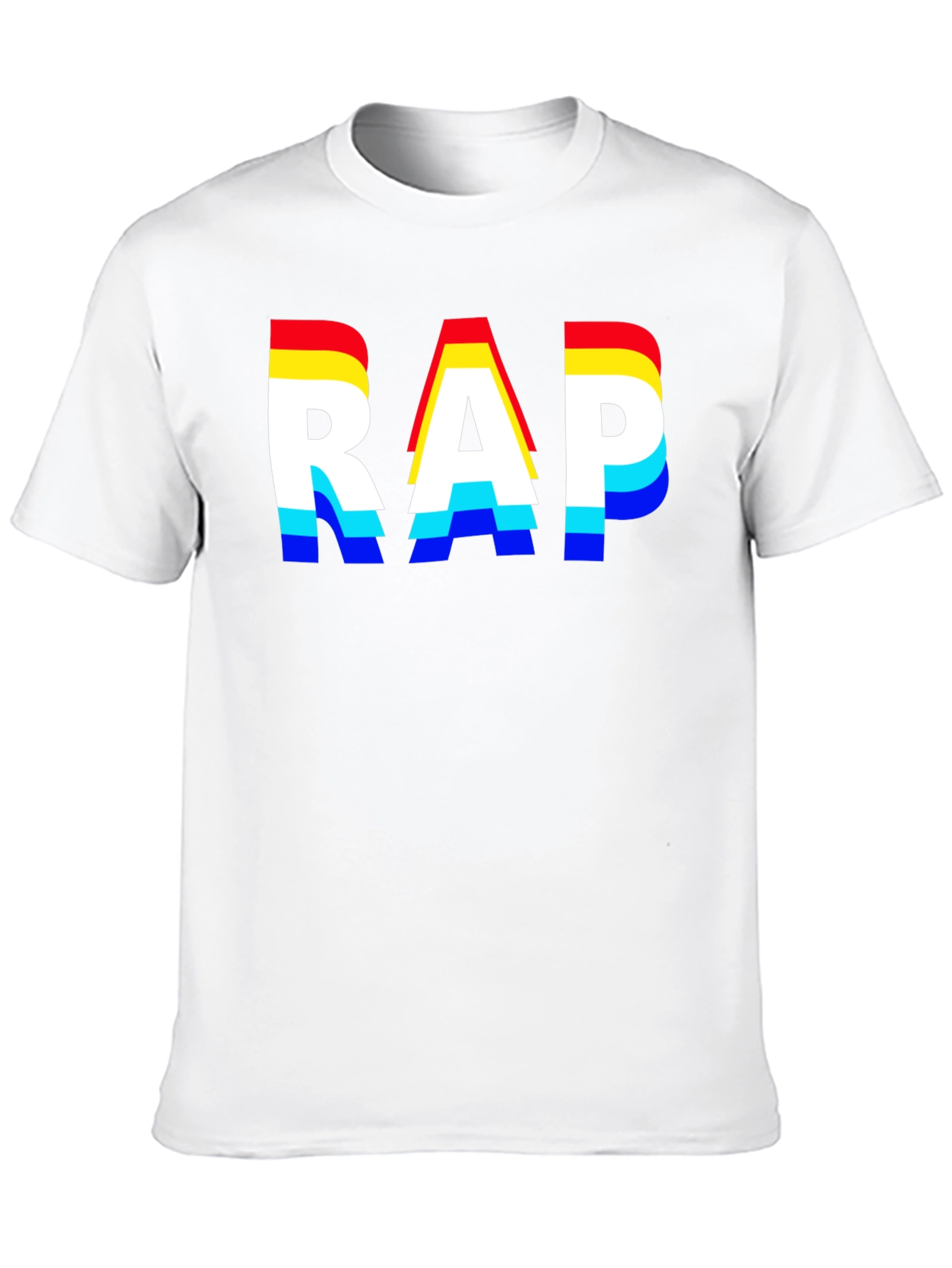 Retro RAP Graphic Tee - Mens Black T-Shirt