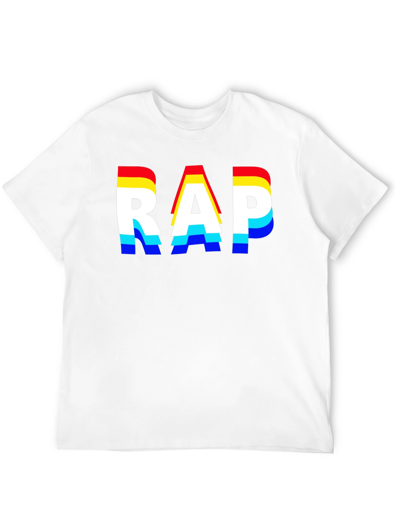 Retro RAP Graphic Tee - Mens Black T-Shirt
