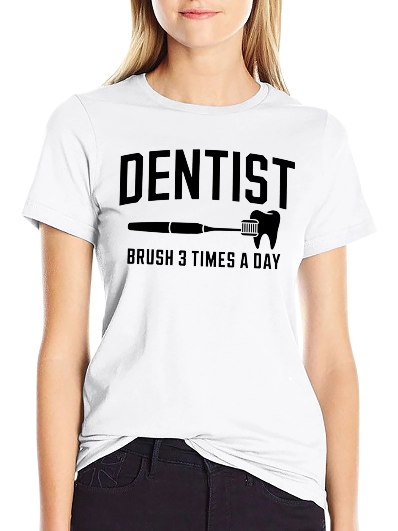 Dentist Brush 3 Times a Day Graphic T-Shirt