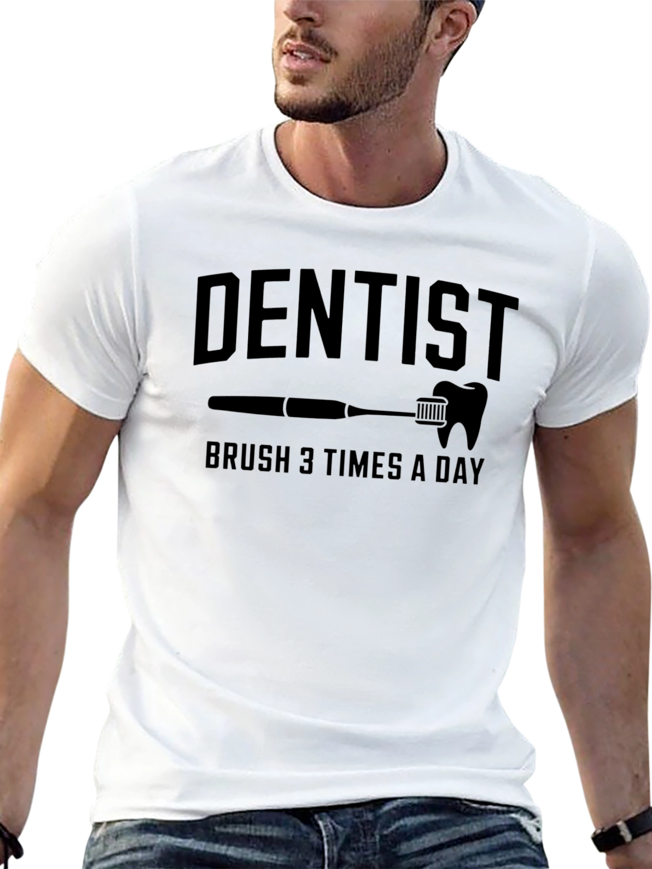 Dentist Brush 3 Times a Day Graphic T-Shirt