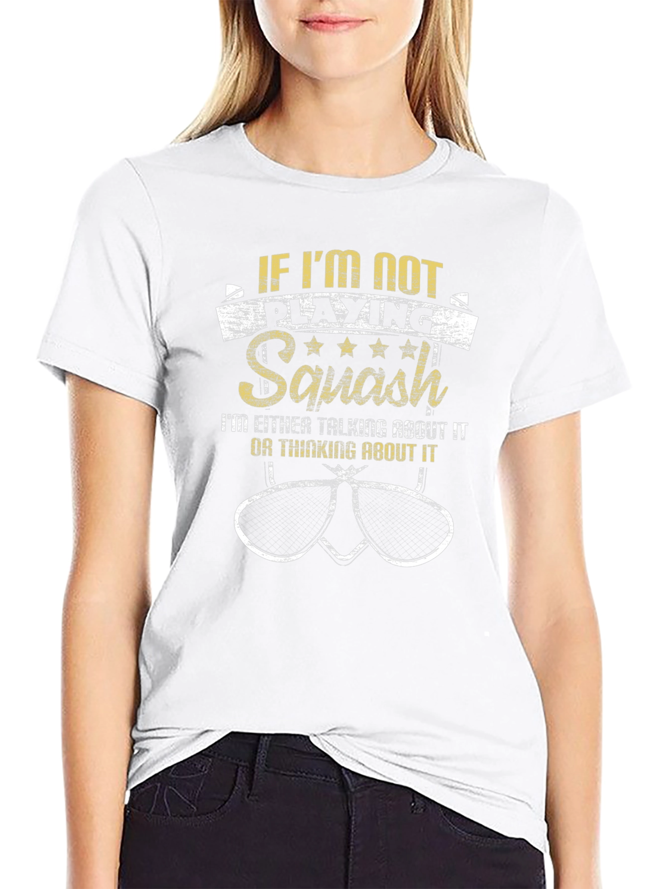 Squash Player T-Shirt: If Im Not Playing Squash